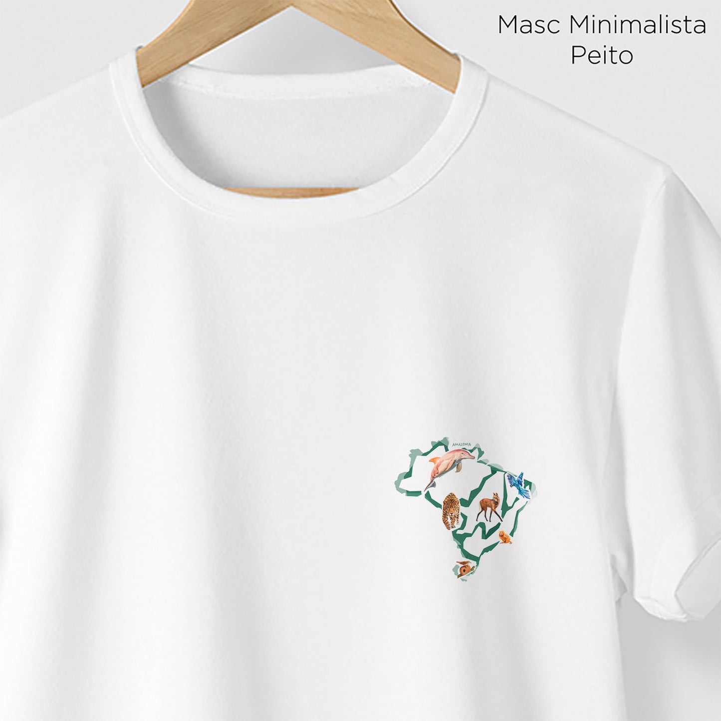 Camiseta Amazônia BIOMAS - BRANCO - cód 0823