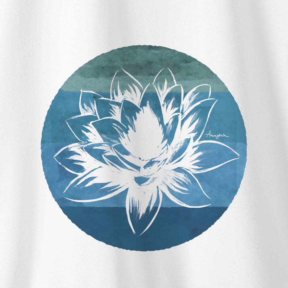 Camiseta Amazônia LOTUS COLORS - BRANCO - cód 0826