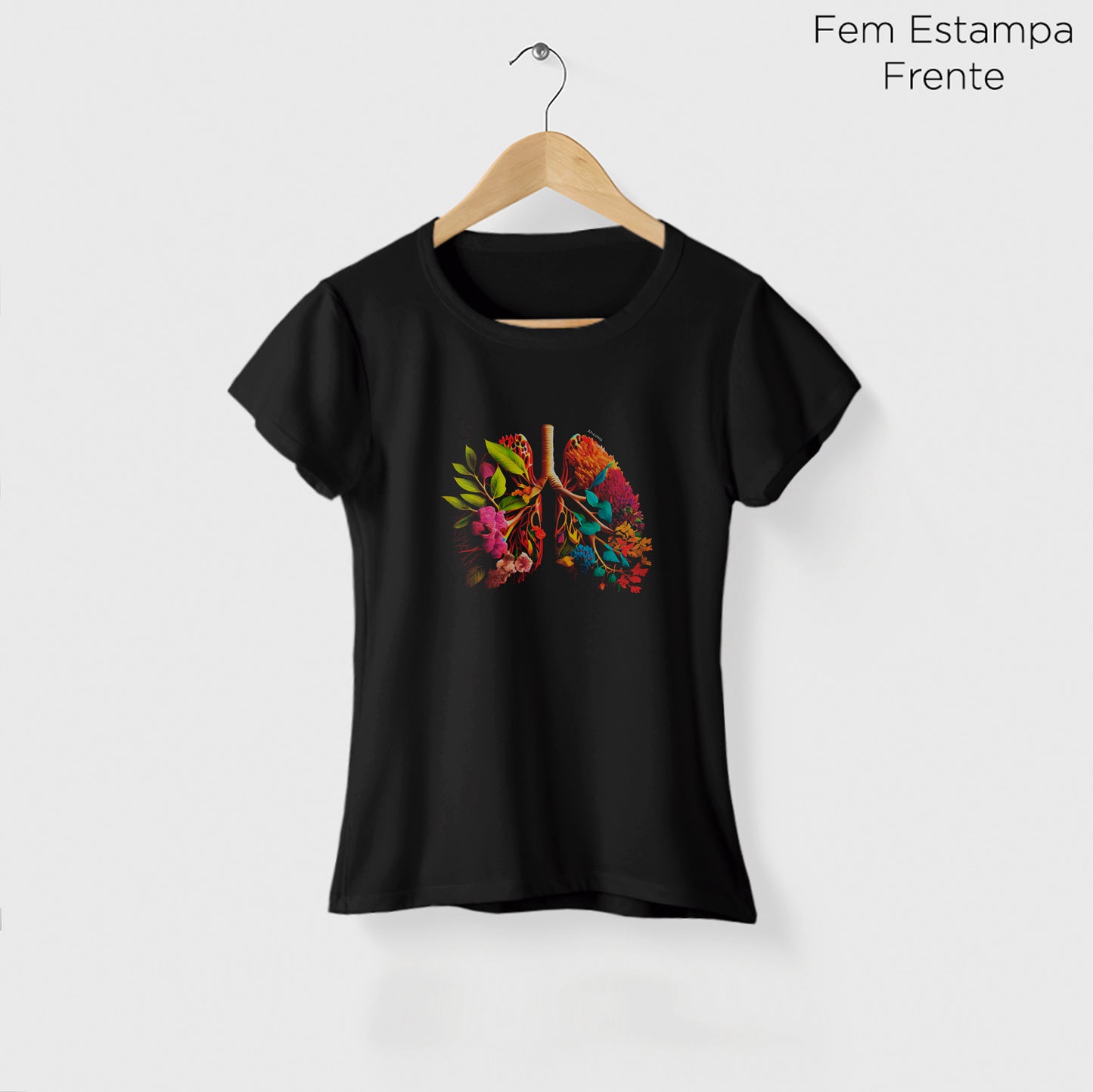 Camiseta Amazônia AR PURO - PRETO - cód 0909