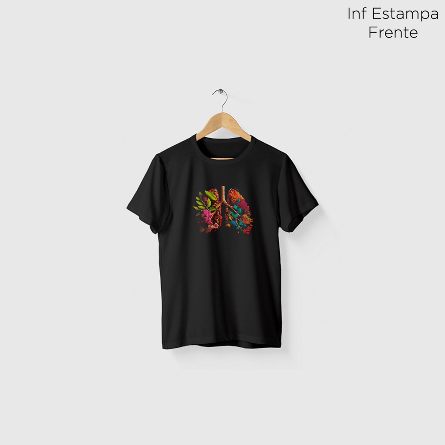 Camiseta Amazônia AR PURO - PRETO - cód 0909