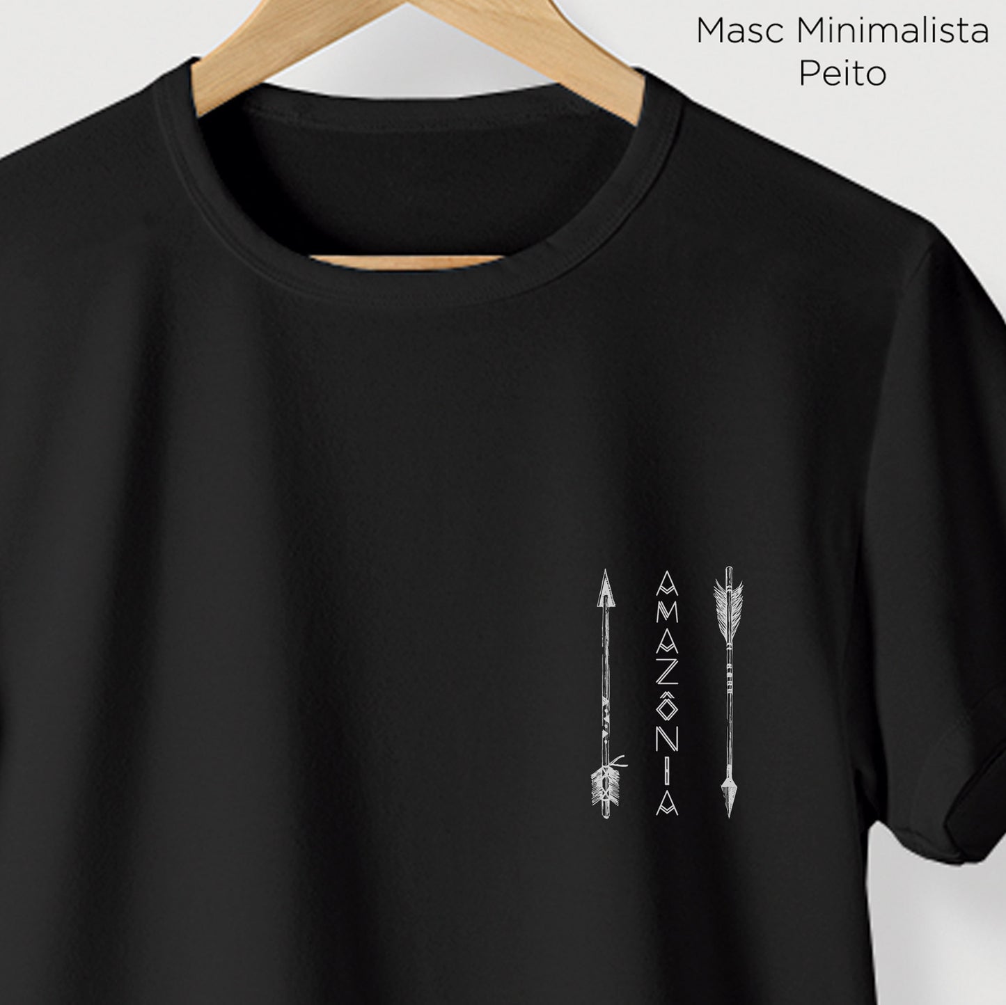Camiseta Amazônia FLECHAS - PRETO - cód 0961