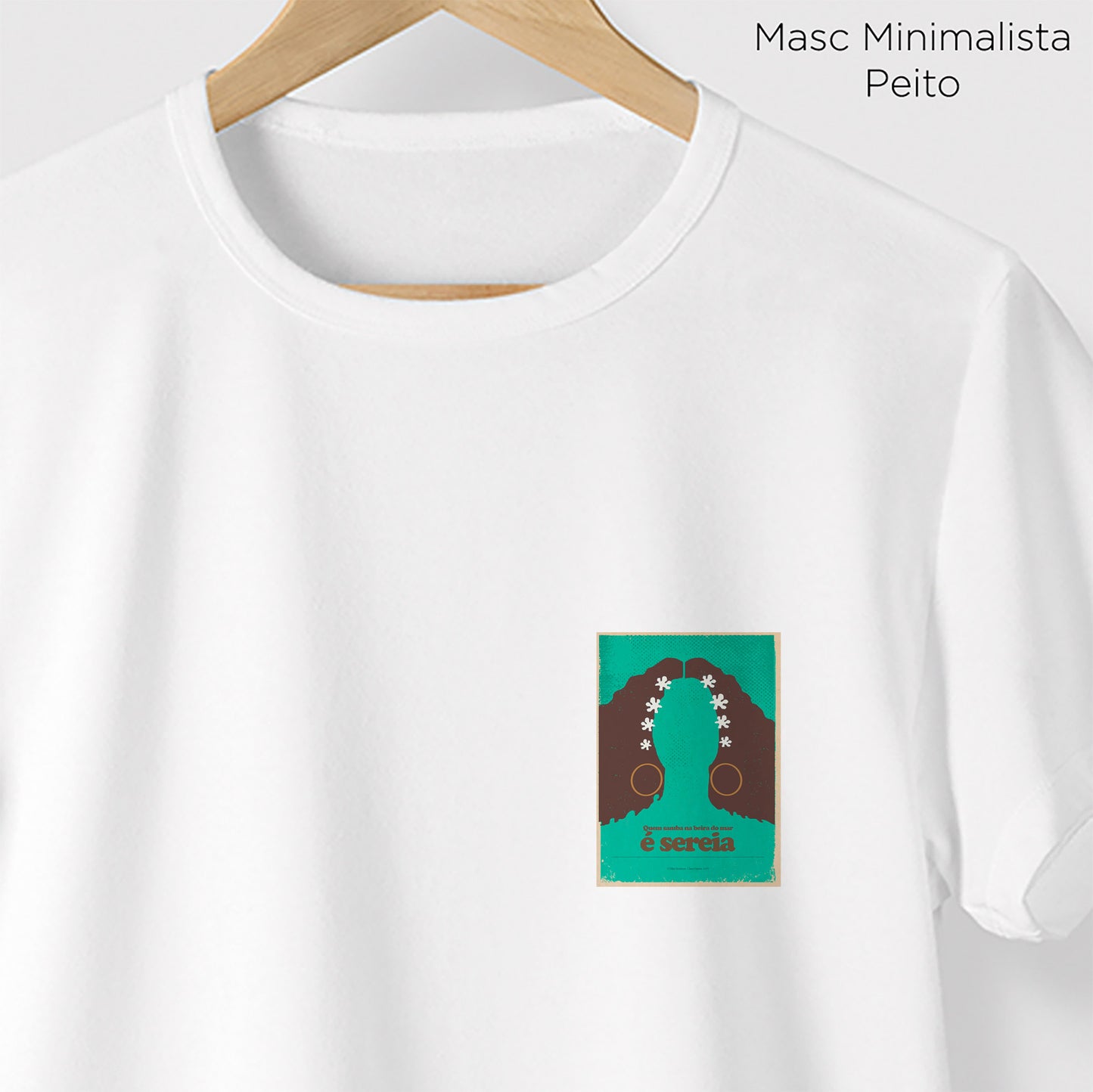 Camiseta Amazônia MPB CLARA NUNES - BRANCO - cód 10048