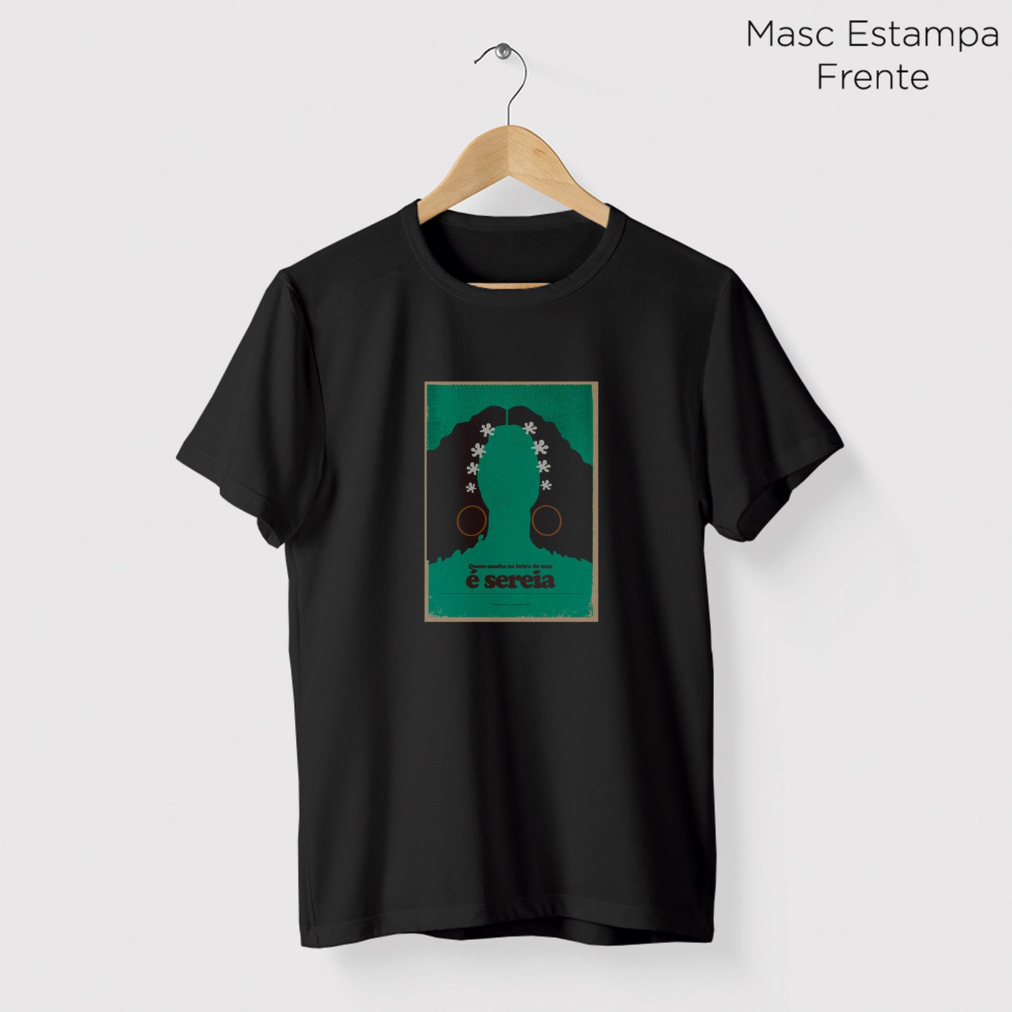 Camiseta Amazônia MPB CLARA NUNES - PRETO - cód 10048