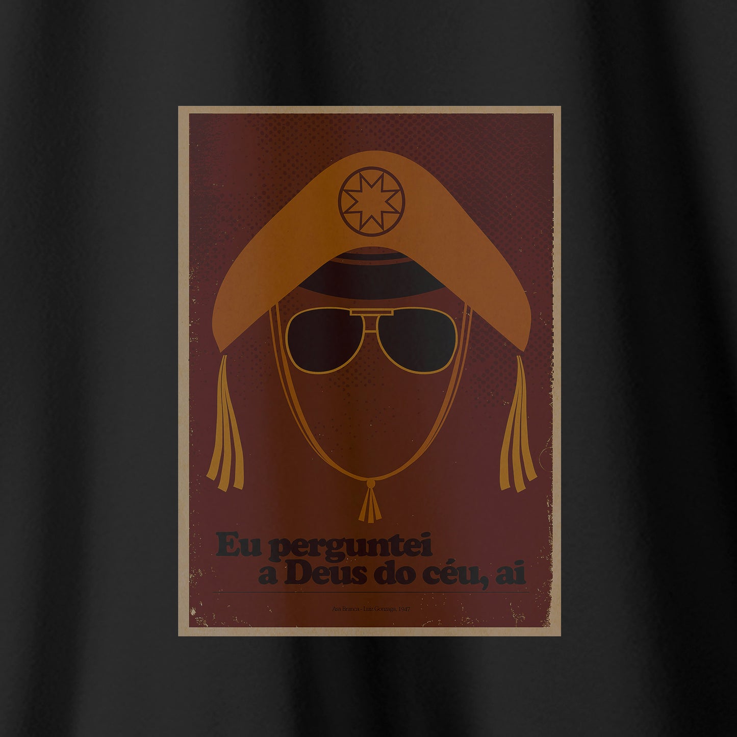 Camiseta Amazônia MPB LUIZ GONZAGA - PRETO - cód 10056