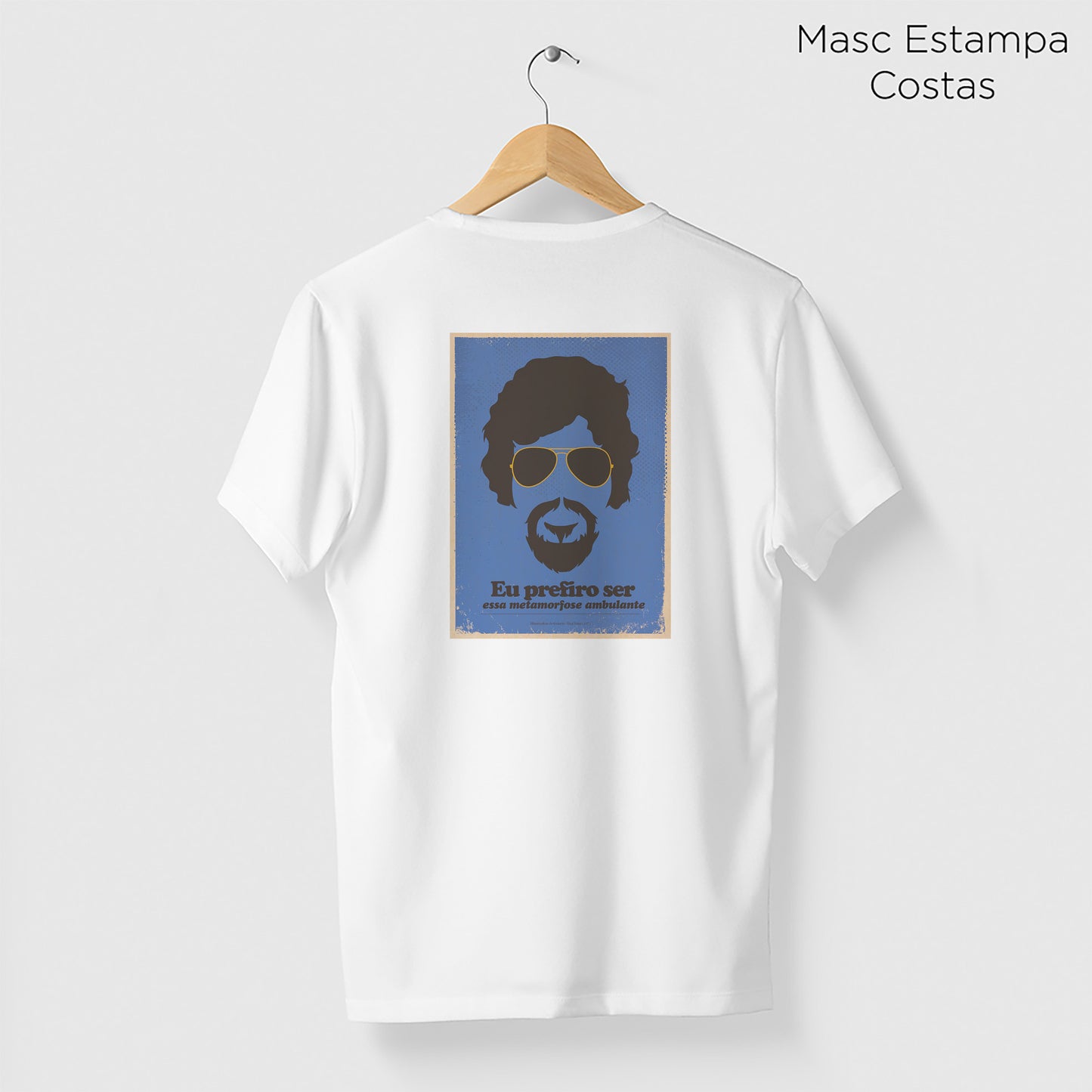 Camiseta Amazônia MPB RAUL SEIXAS - BRANCO - cód 10062