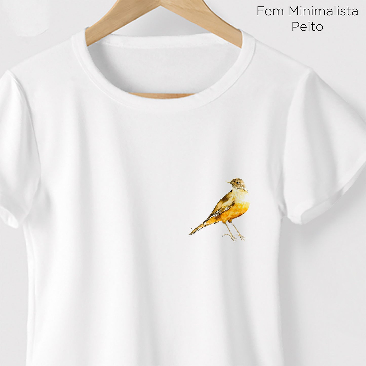 Camiseta Amazônia SABIÁ - BRANCO - cód 10505