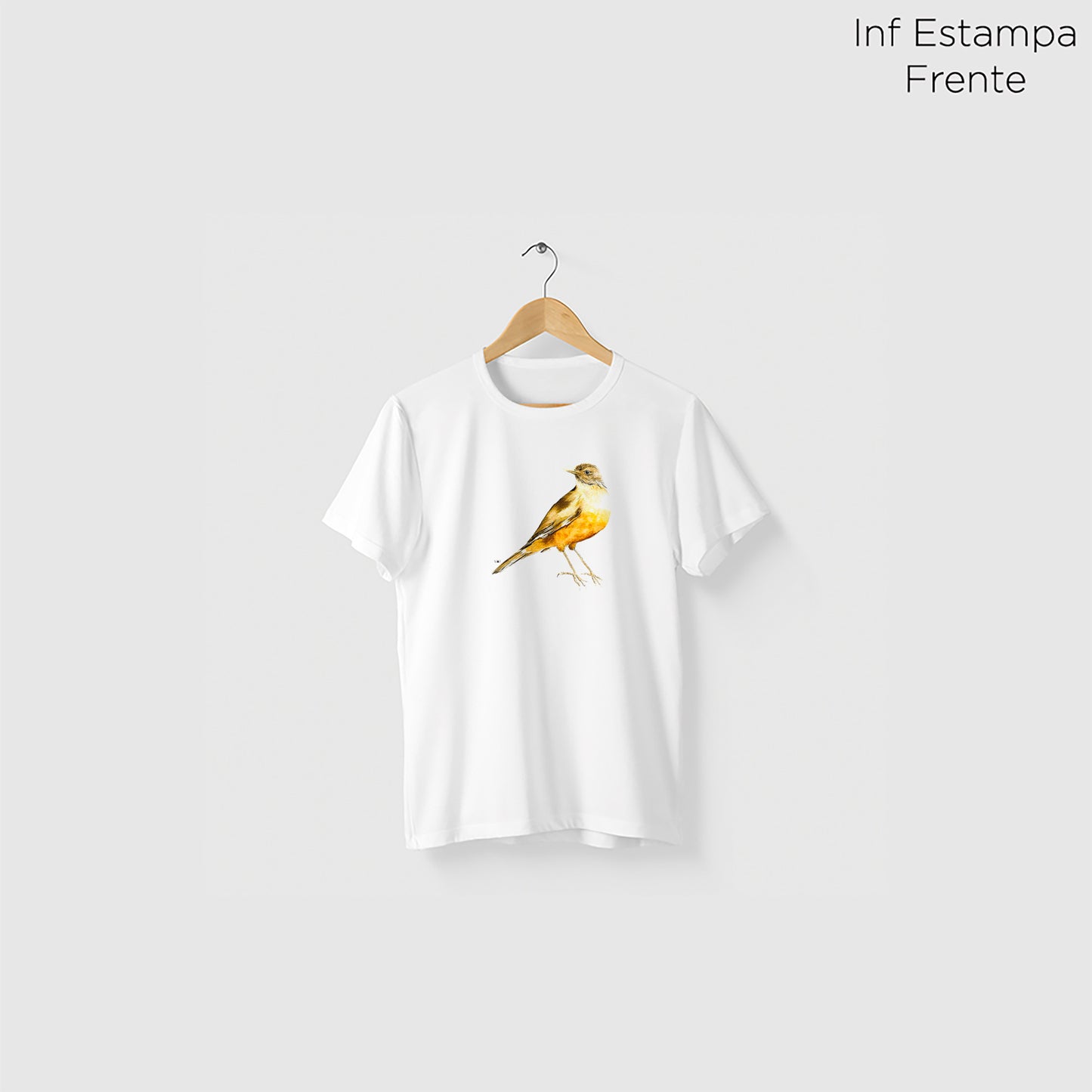 Camiseta Amazônia SABIÁ - BRANCO - cód 10505