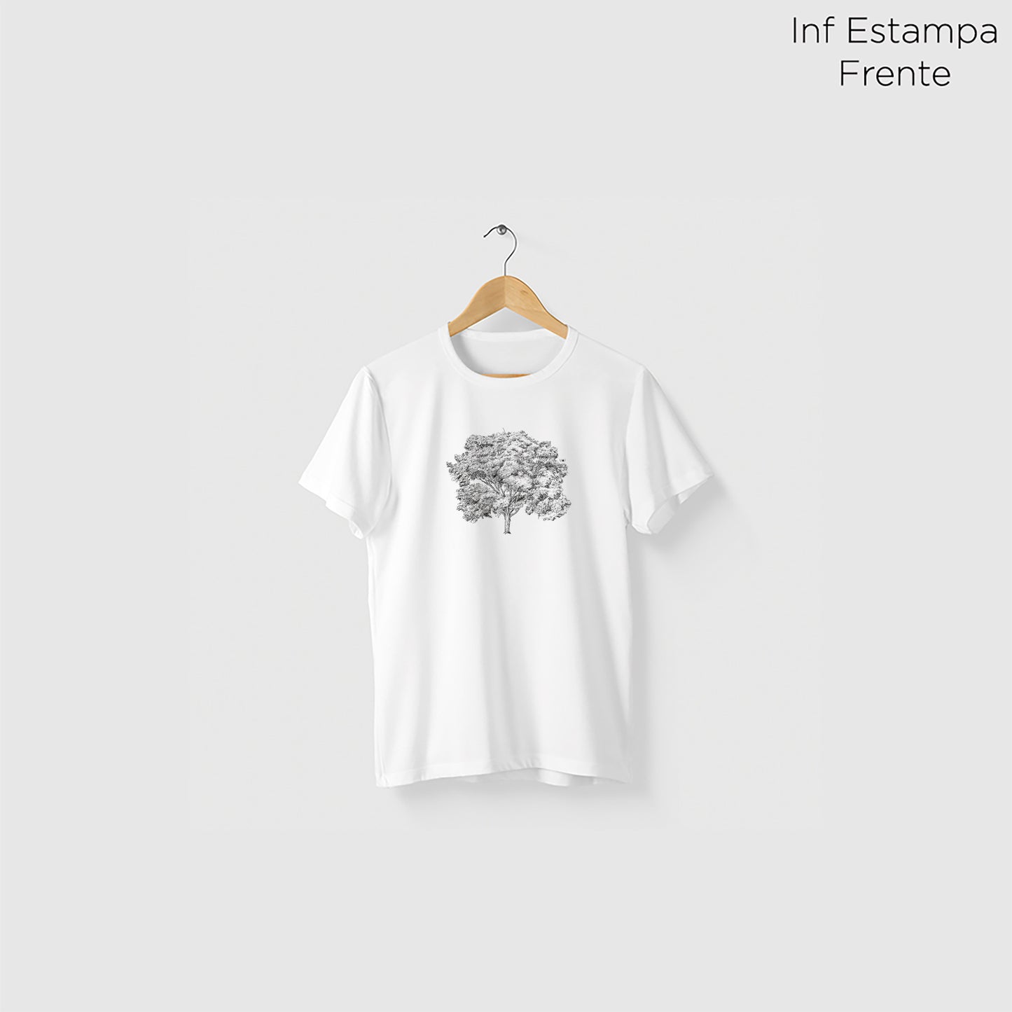 Camiseta Amazônia PAU-BRASIL - BRANCO - cód 10506