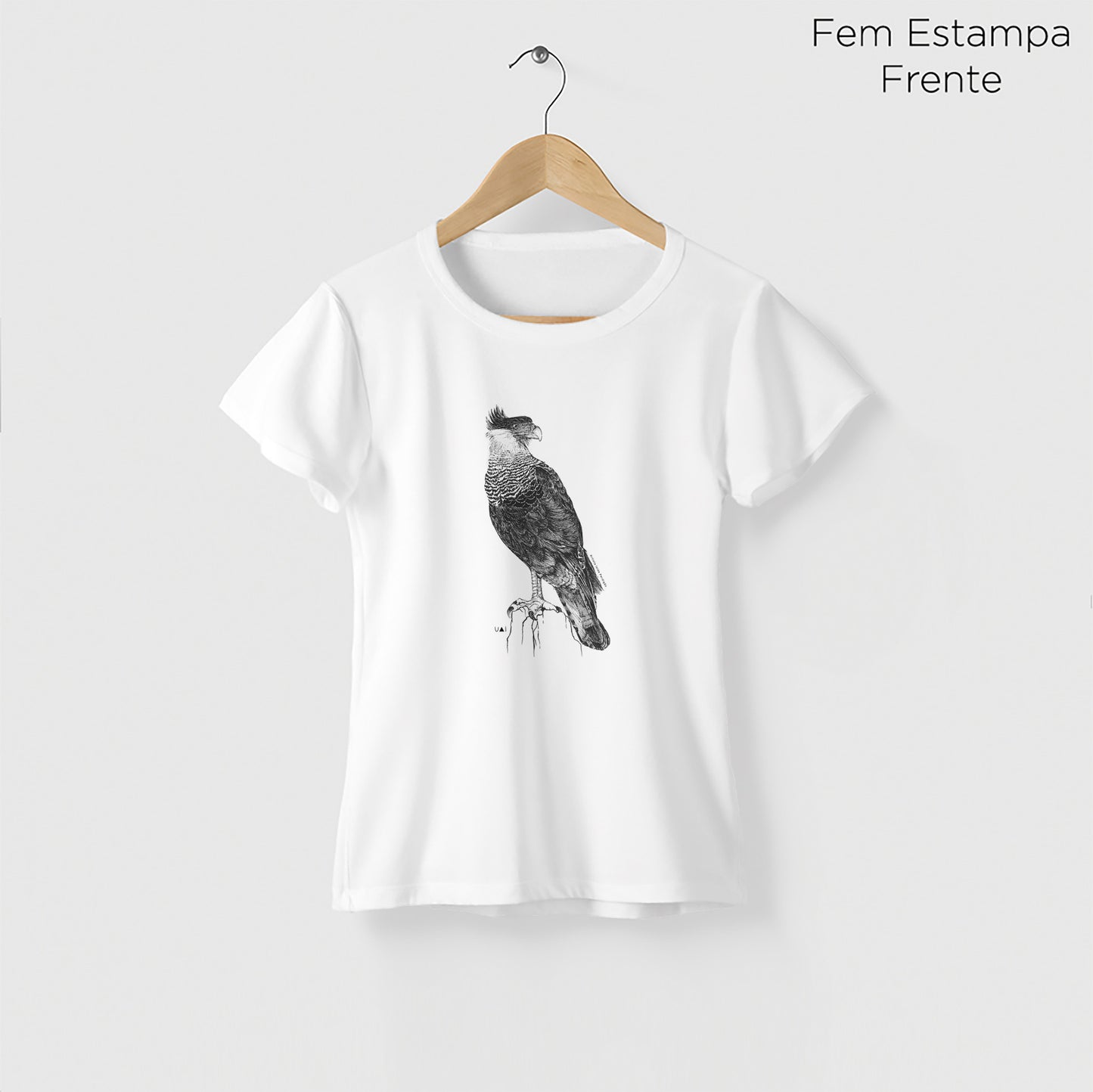 Camiseta Amazônia CARCARÁ - BRANCO - cód 10551