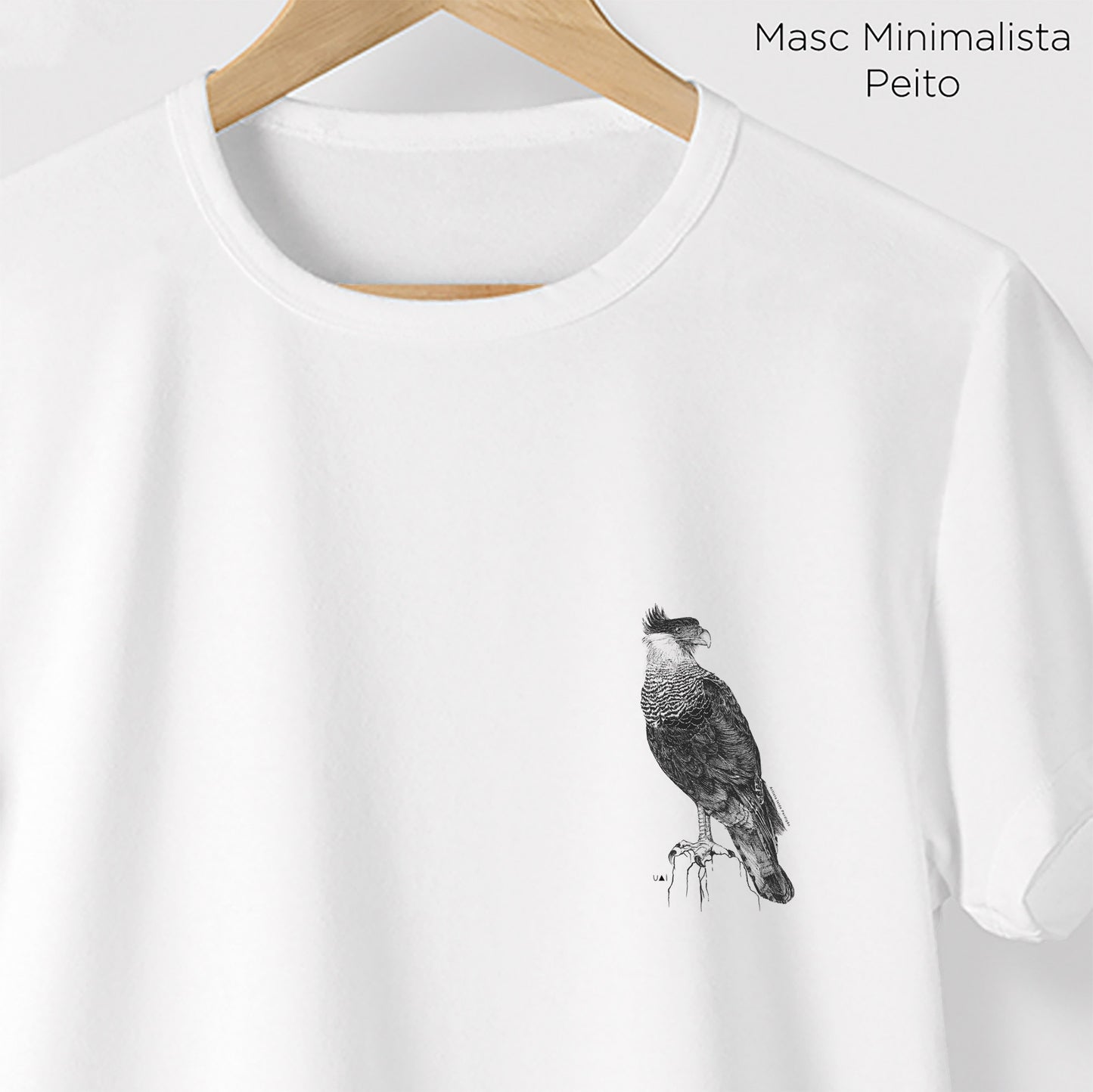 Camiseta Amazônia CARCARÁ - BRANCO - cód 10551