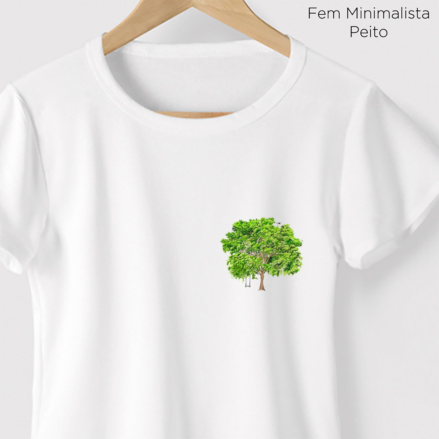 Camiseta Amazônia PAU-BRASIL - BRANCO - cód 10557