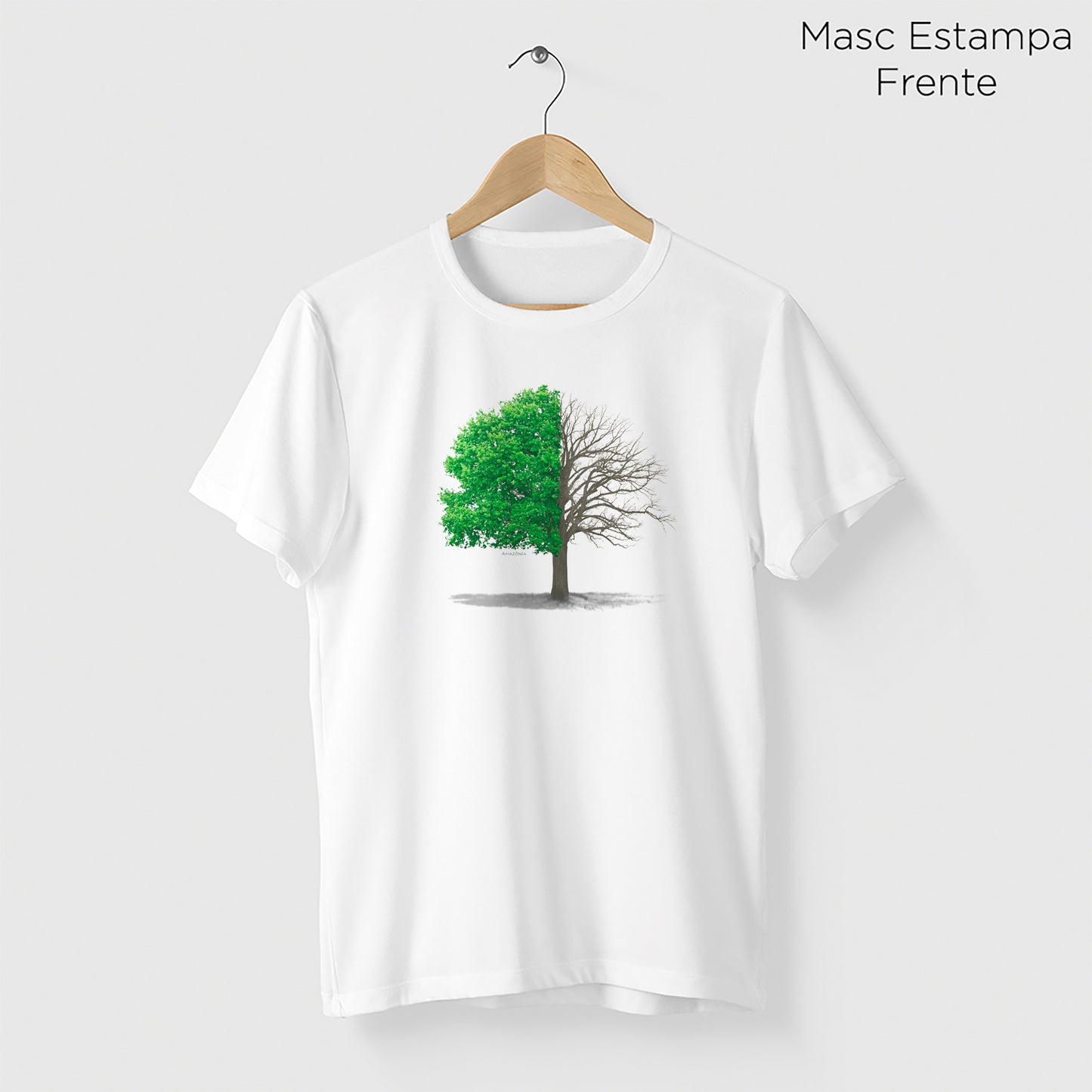 Camiseta Amazônia ON OFF - BRANCO - cód 1100