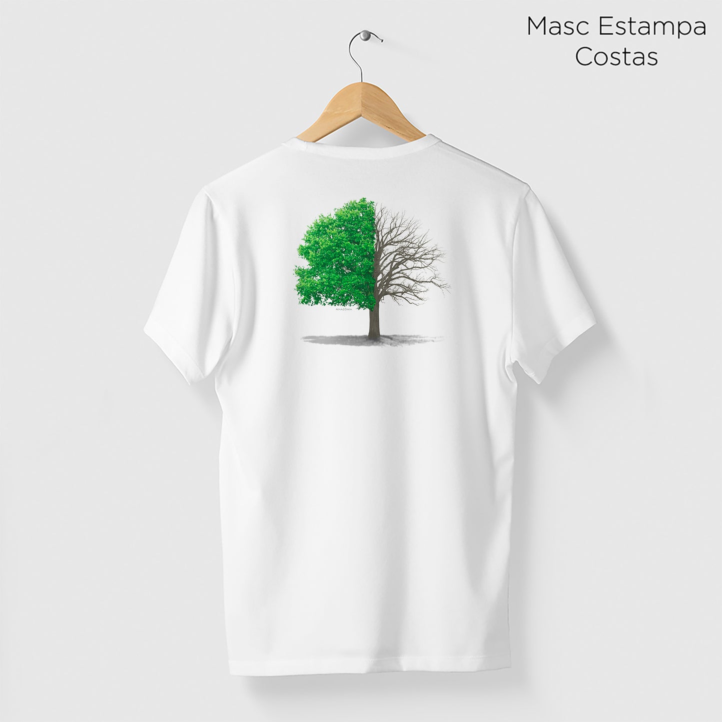 Camiseta Amazônia ON OFF - BRANCO - cód 1100