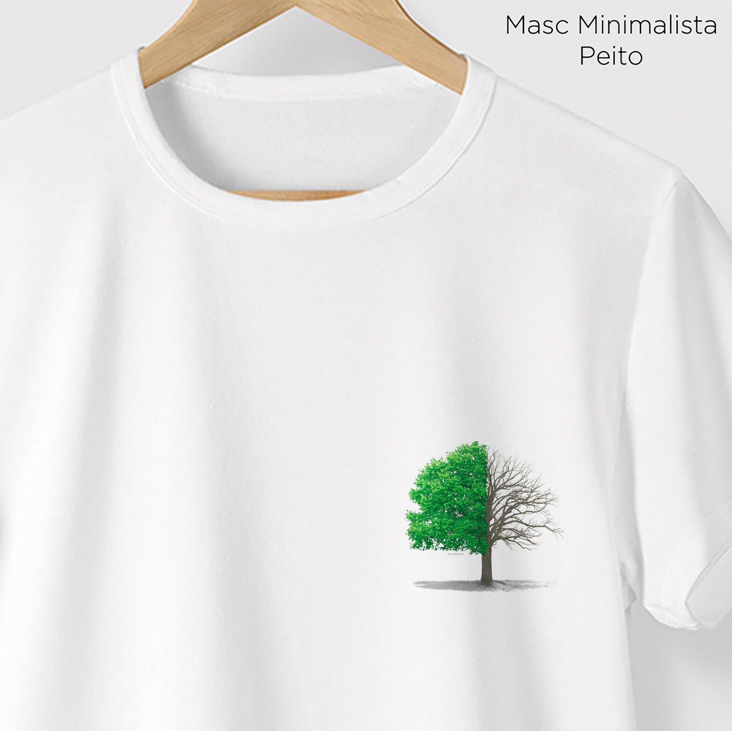 Camiseta Amazônia ON OFF - BRANCO - cód 1100