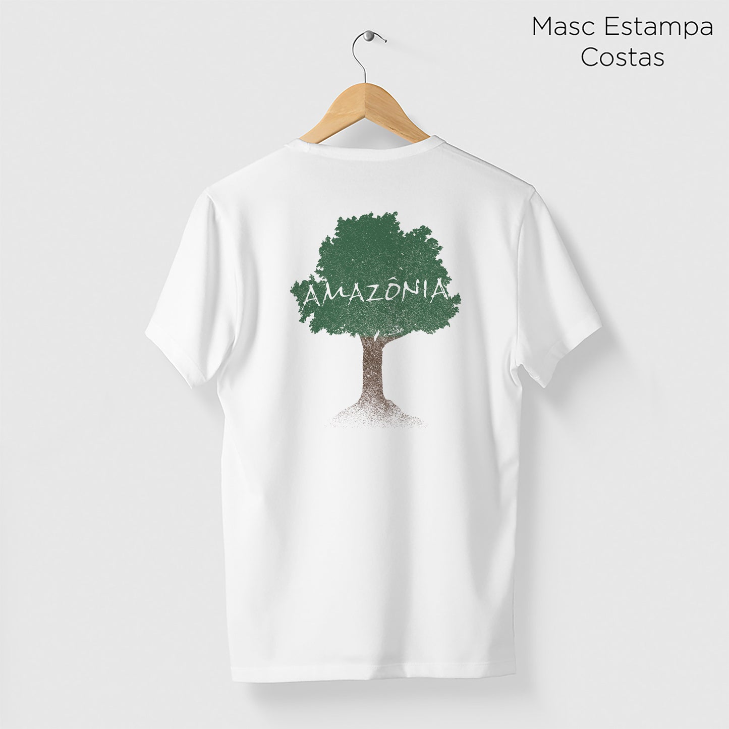 Camiseta Amazônia ÁRVORE TERRA - BRANCO - cód 1146