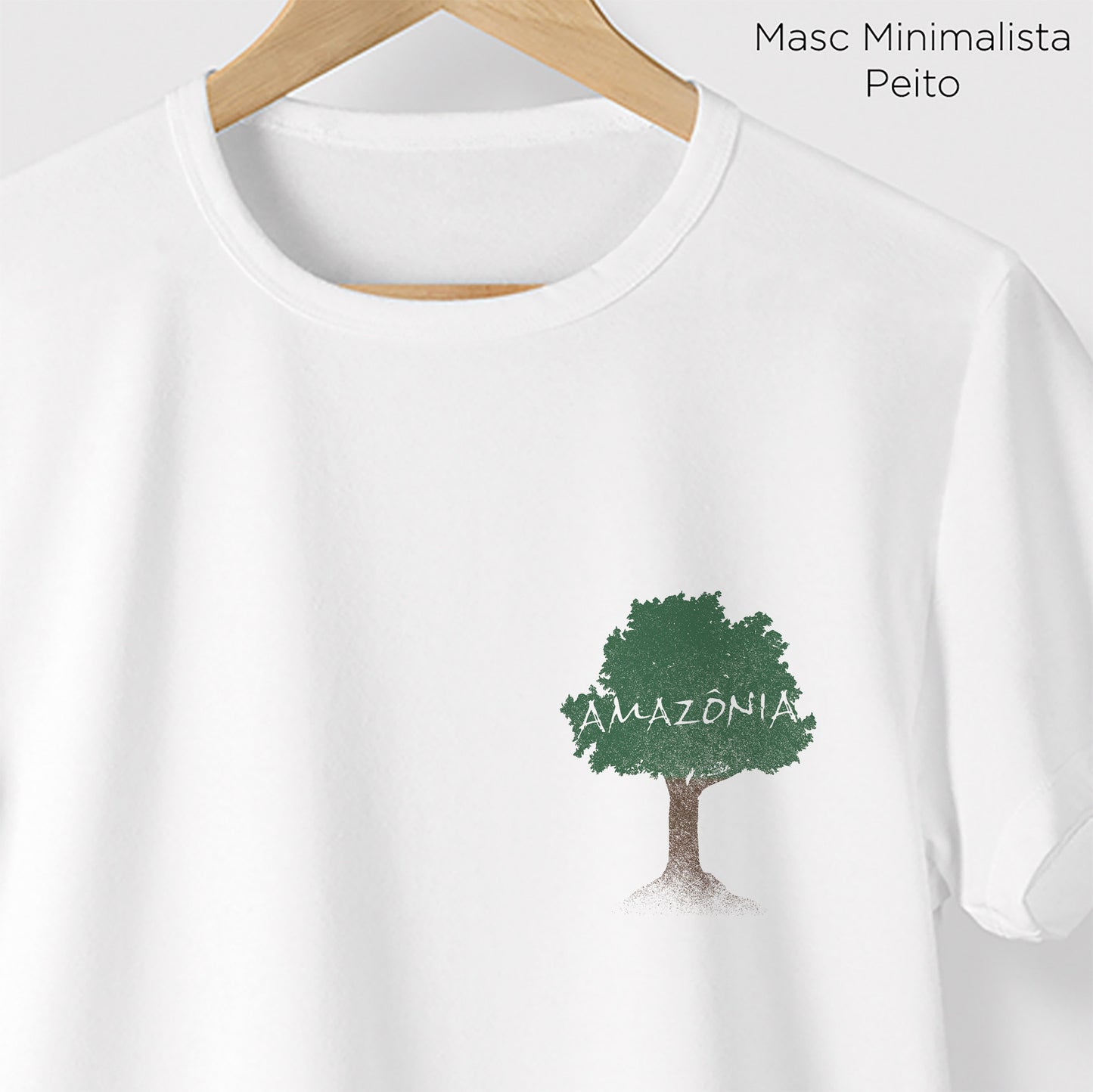 Camiseta Amazônia ÁRVORE TERRA - BRANCO - cód 1146