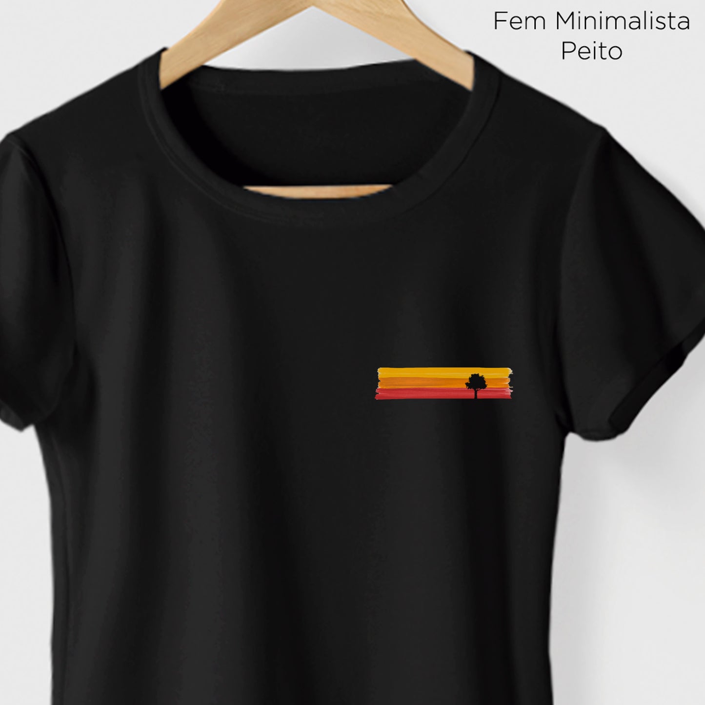 Camiseta Amazônia LISTRAS DE TINTA - PRETO - cód 1153
