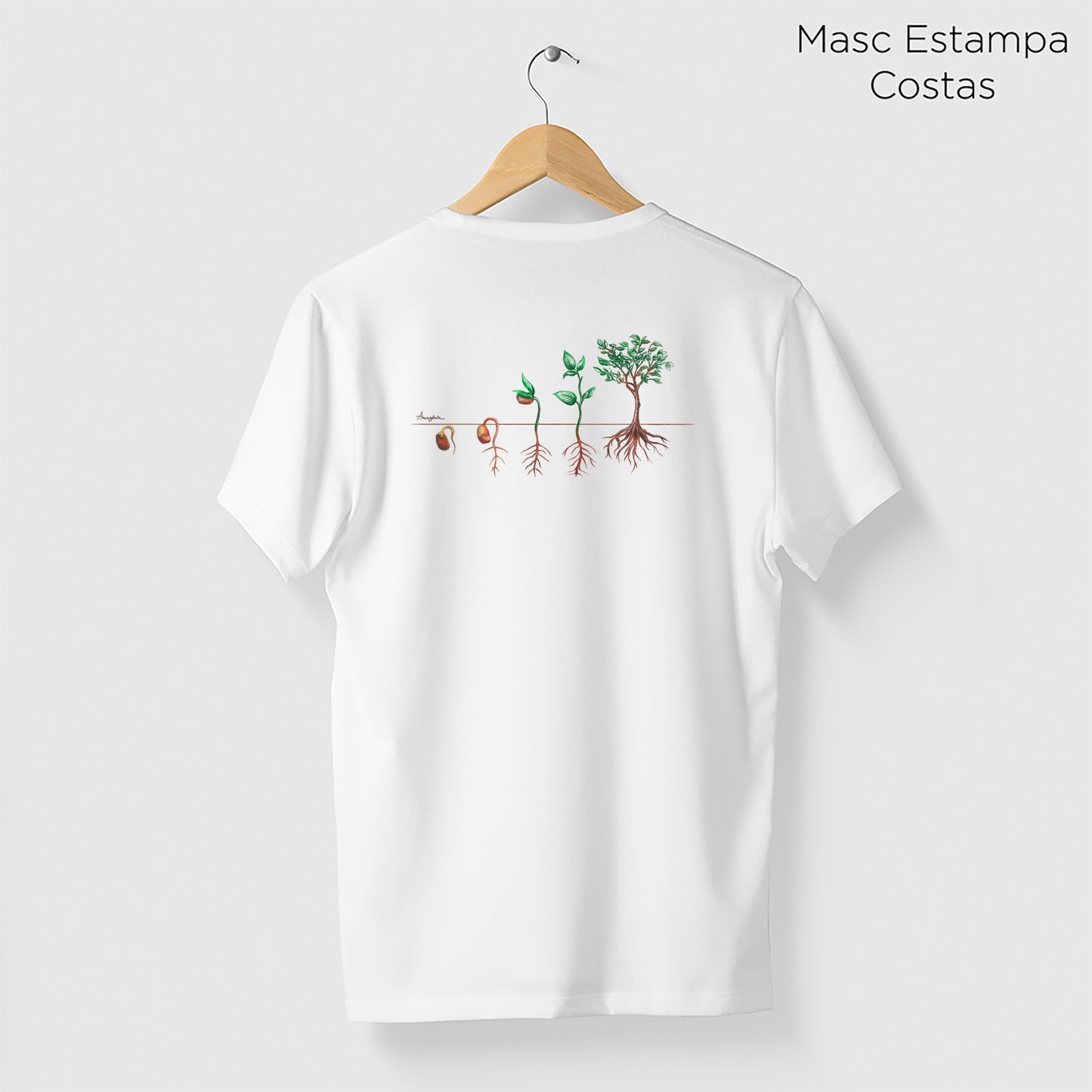 Camiseta Amazônia PLANTE UMA SEMENTE – BRANCO - cód 1168