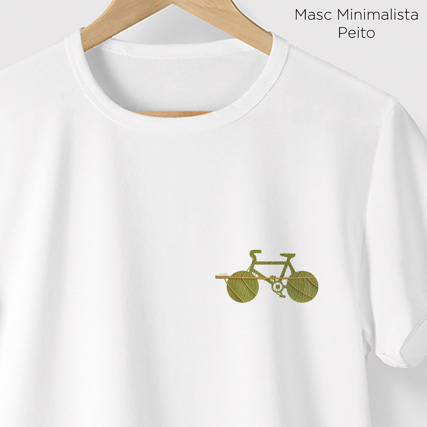 Camiseta Amazônia BIKE FOLHA – BRANCO - cód 1200