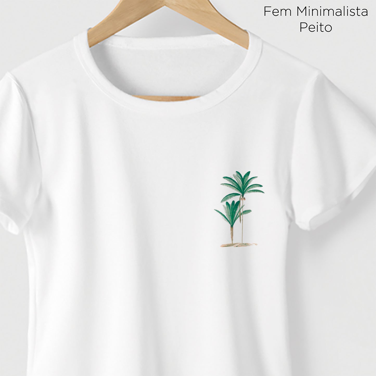 Camiseta Amazônia AÇAIZEIRO - BRANCO - cód 1229
