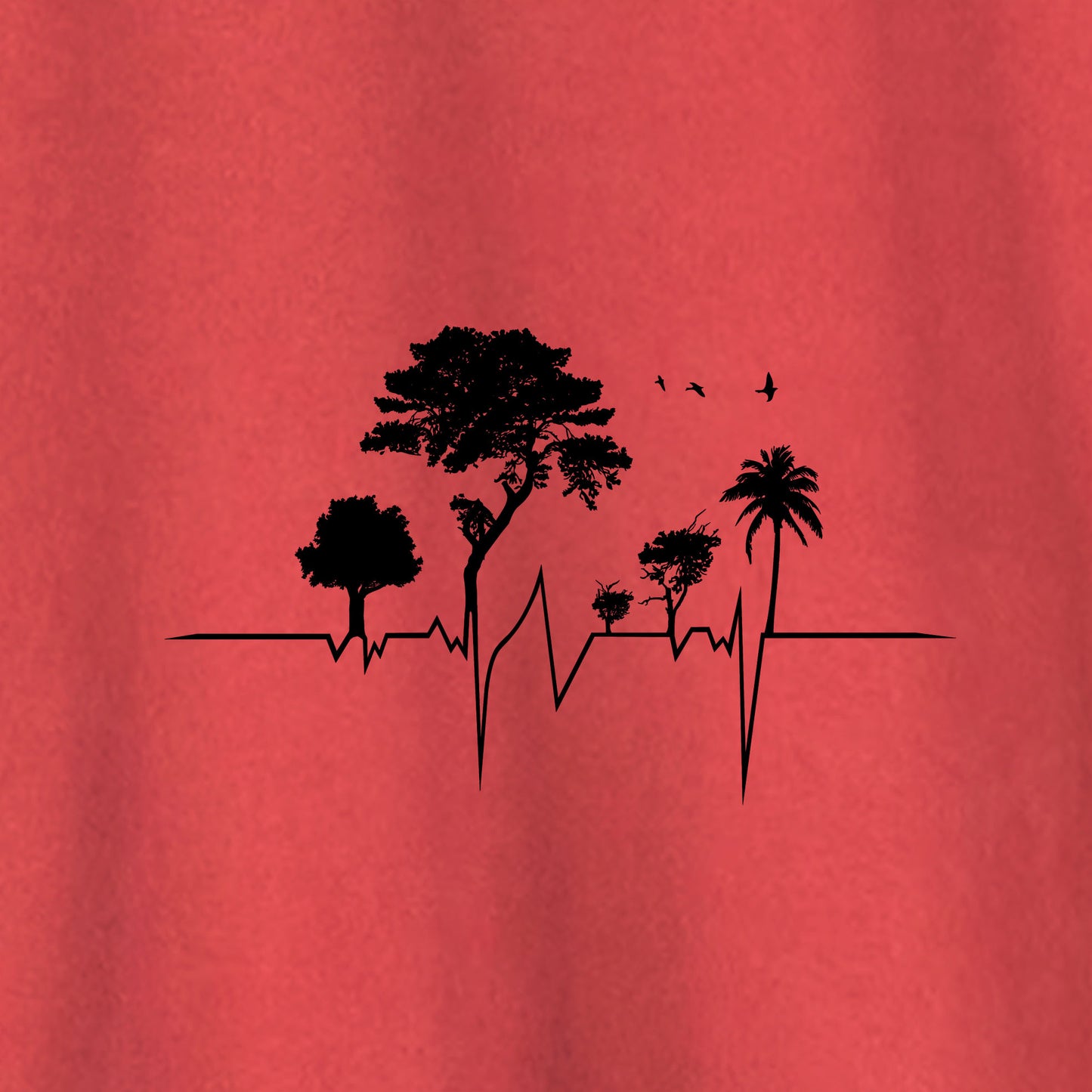 Camiseta Amazônia ISC ELETROCARDIO - VERMELHO ESTONADO - cód 0677