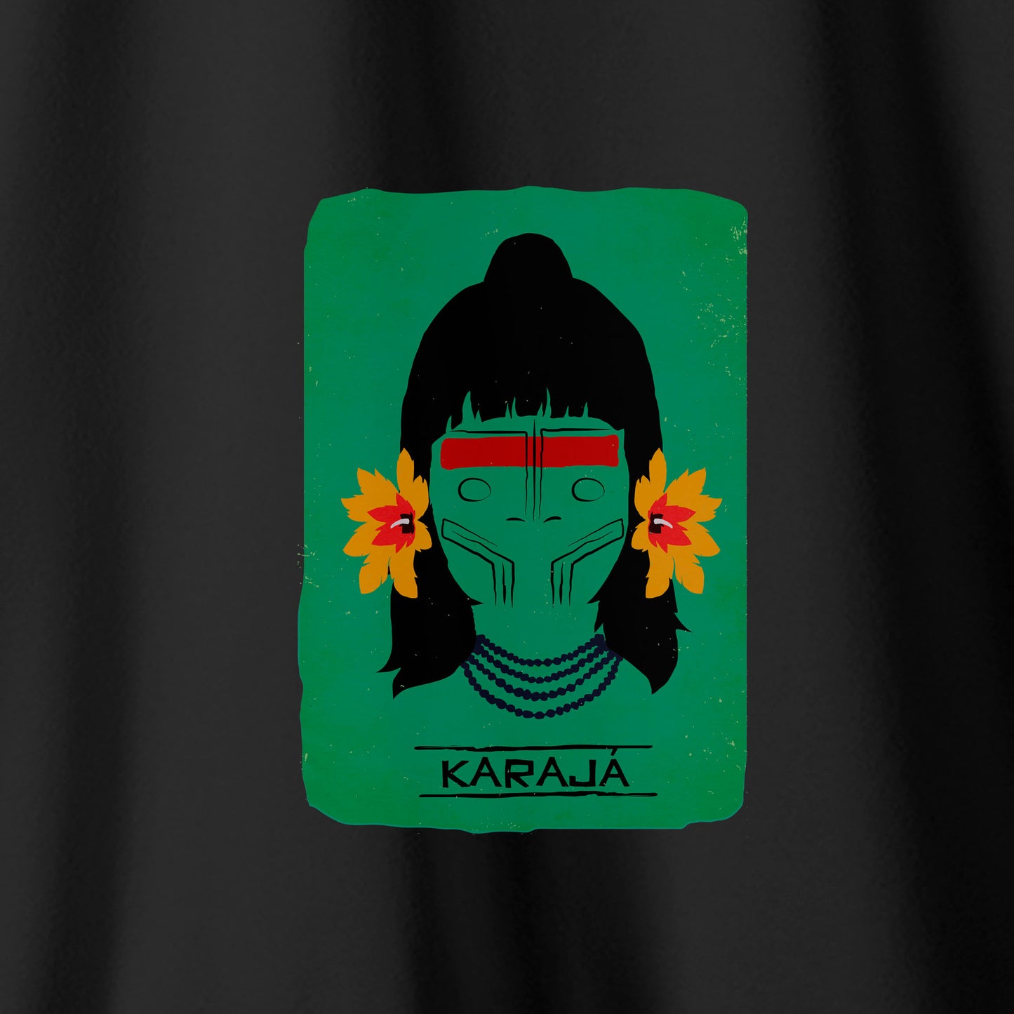 Camiseta Amazônia ORIGENS KARAJÁ - PRETO - cód 10577