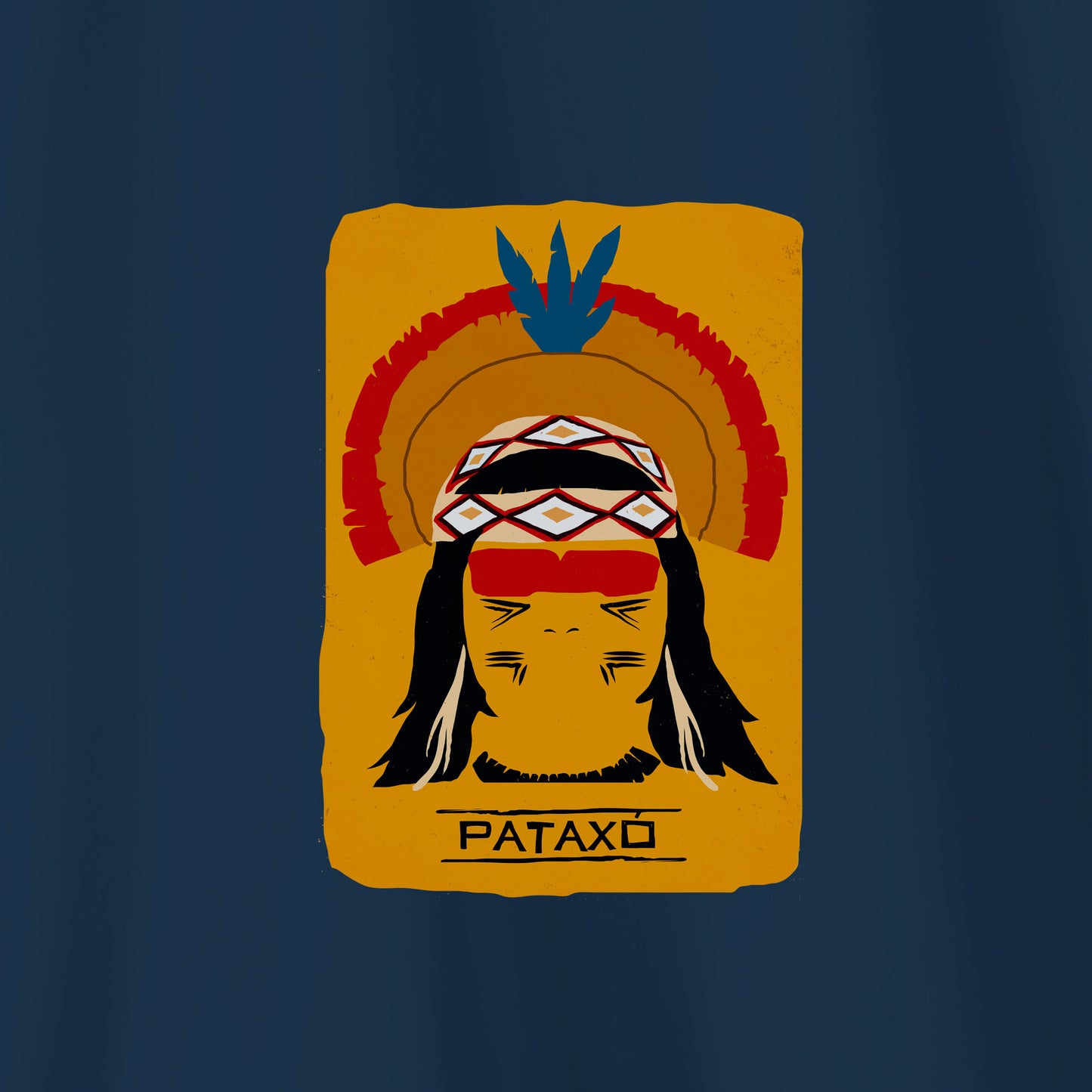 Camiseta Amazônia ORIGENS PATAXÓ - AZUL MARINHO - cód 10579