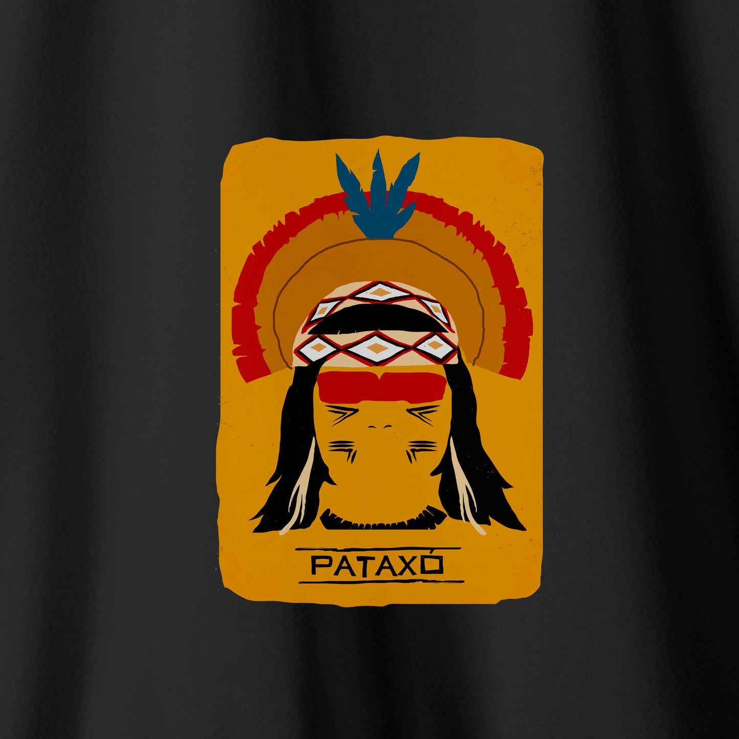 Camiseta Amazônia ORIGENS PATAXÓ - PRETO - cód 10579