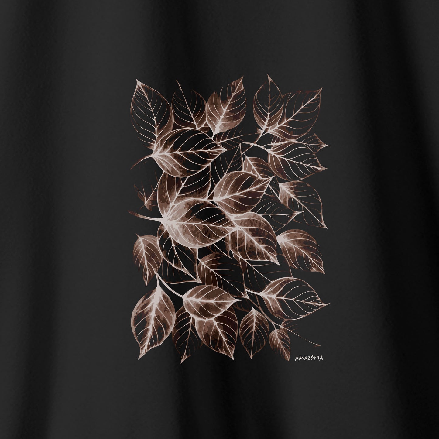 Camiseta Amazônia FLORAL - PRETO - cód 2136
