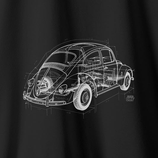 Camiseta Amazônia CAF FUSCA - PRETO - cód caf0004