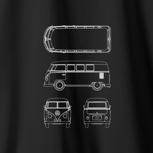Camiseta Amazônia CAF KOMBI - PRETO - cód caf0006