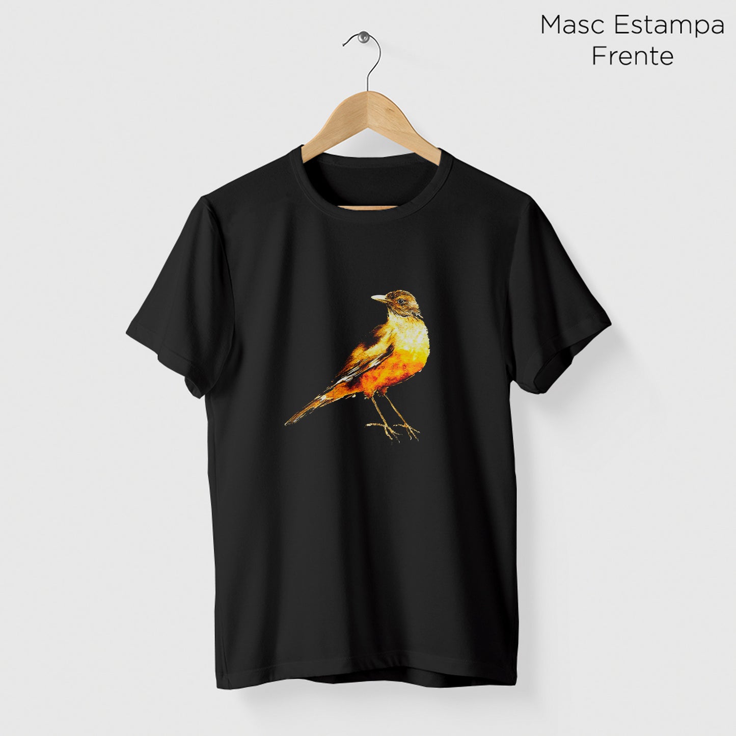 Camiseta Amazônia SABIÁ - PRETO - cód 10505