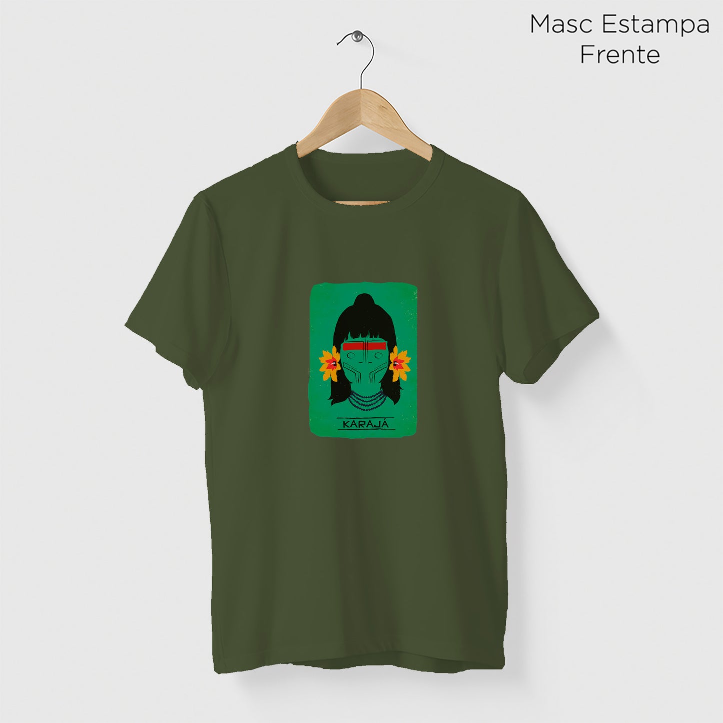 Camiseta Amazônia ORIGENS KARAJÁ - VERDE ESCURO - cód 10577