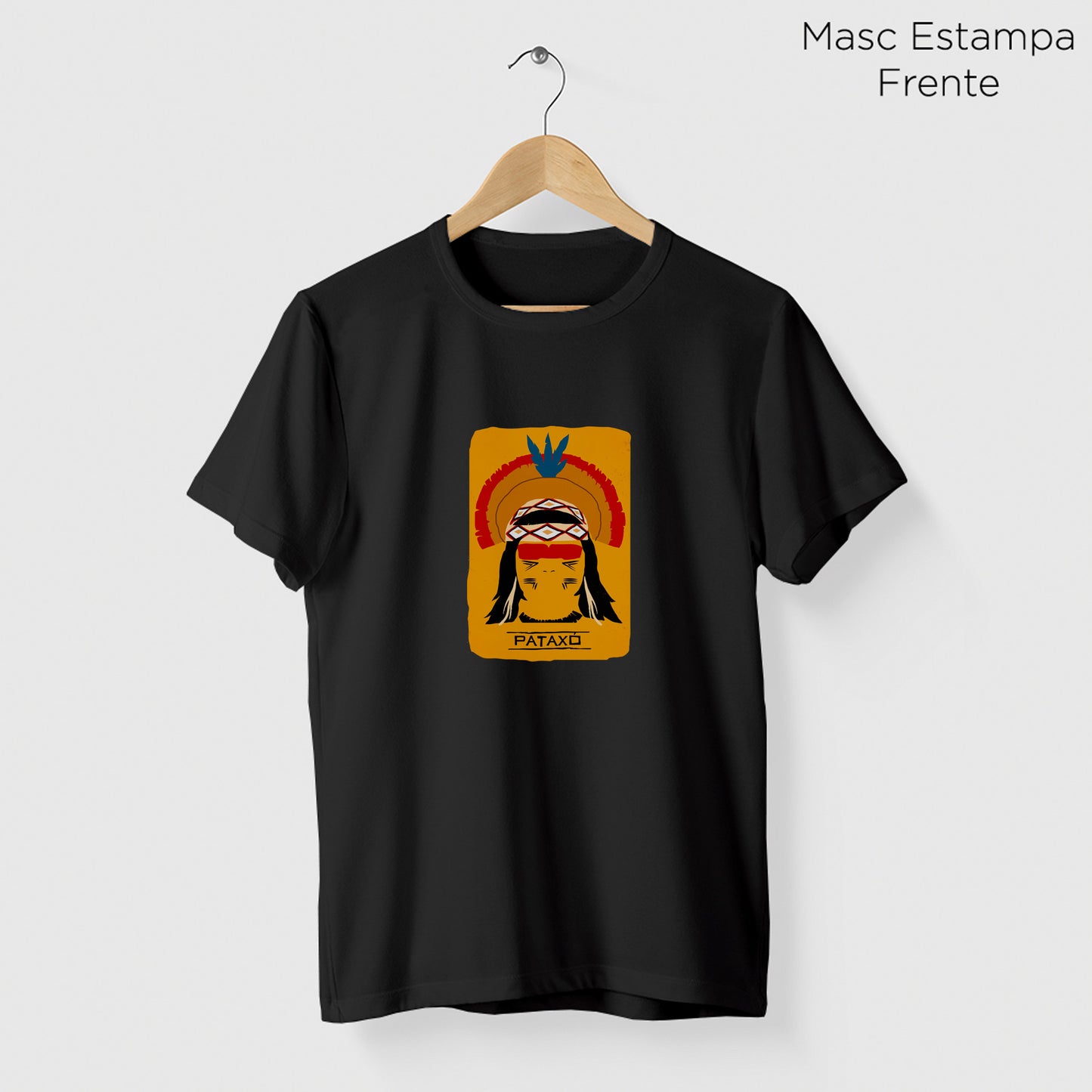 Camiseta Amazônia ORIGENS PATAXÓ - PRETO - cód 10579