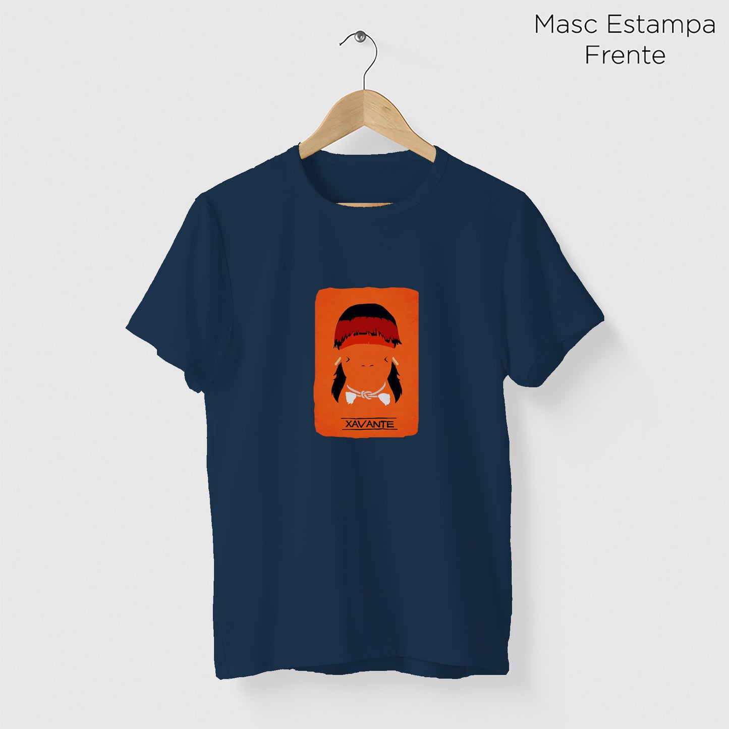 Camiseta Amazônia ORIGENS XAVANTE - AZUL MARINHO - cód 10581