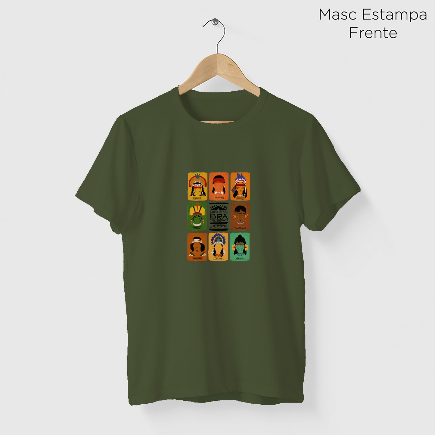 Camiseta Amazônia ORIGENS - VERDE ESCURO - cód 10584