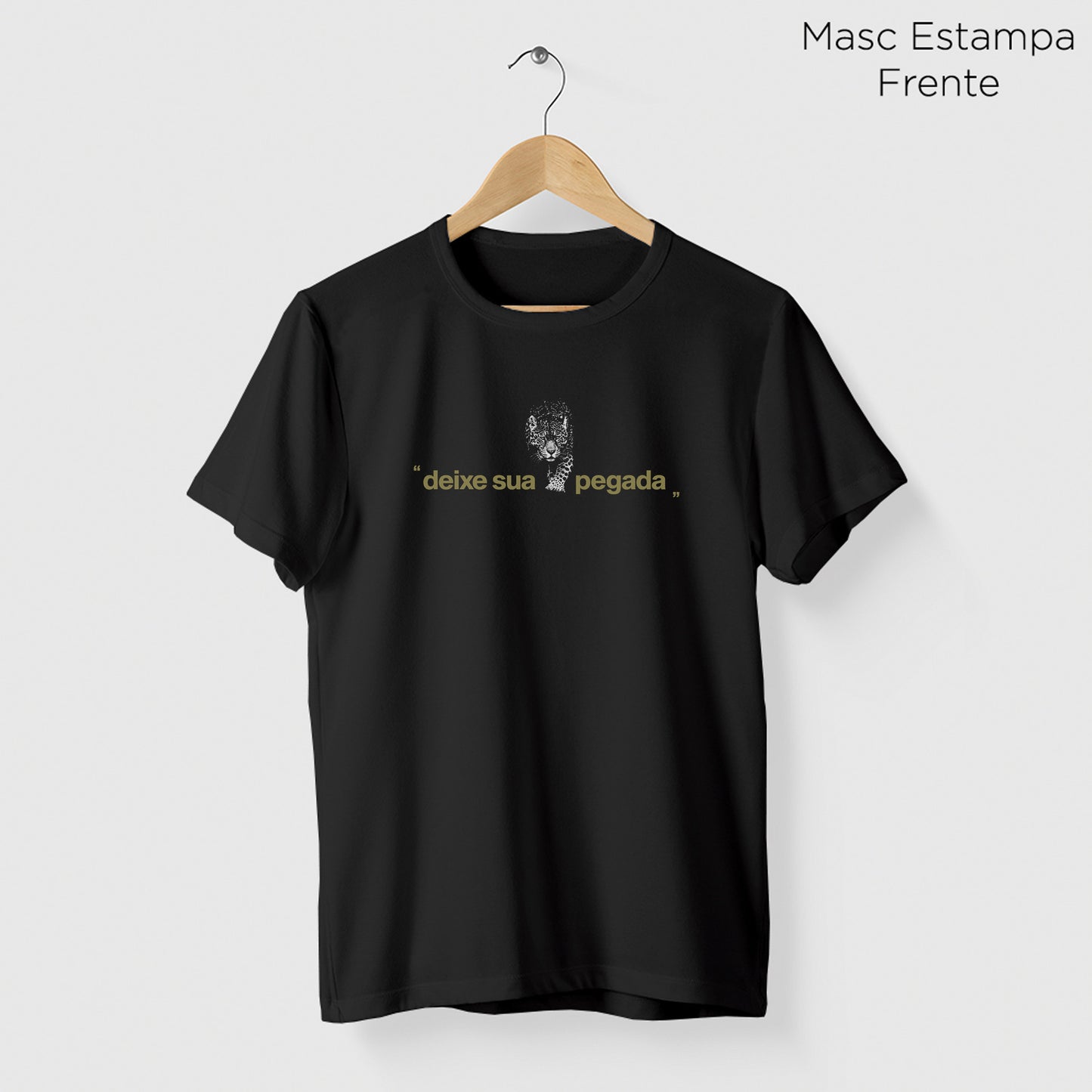 Camiseta Amazônia ONÇARARA DEIXE SUA PEGADA - PRETO - cód 2075
