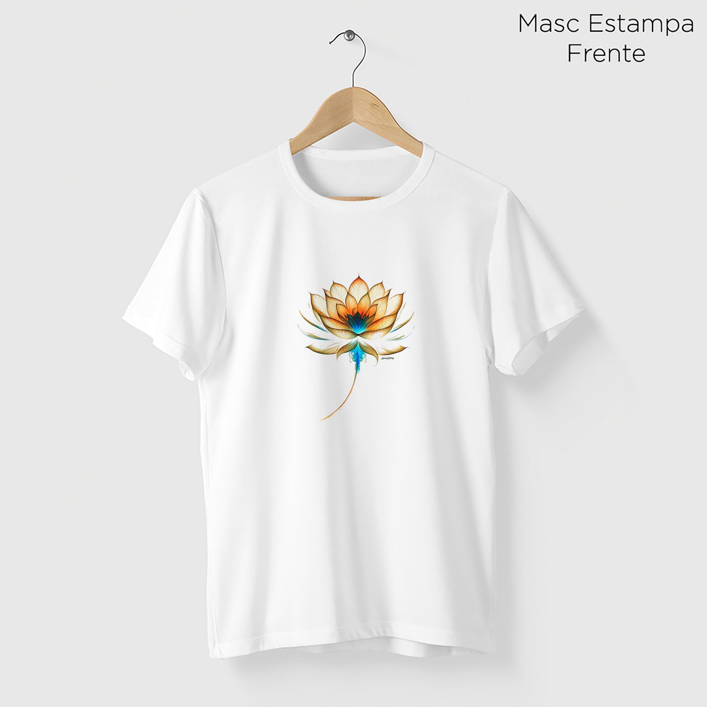 Camiseta Amazônia BIO NEON - BRANCO - cód 2090