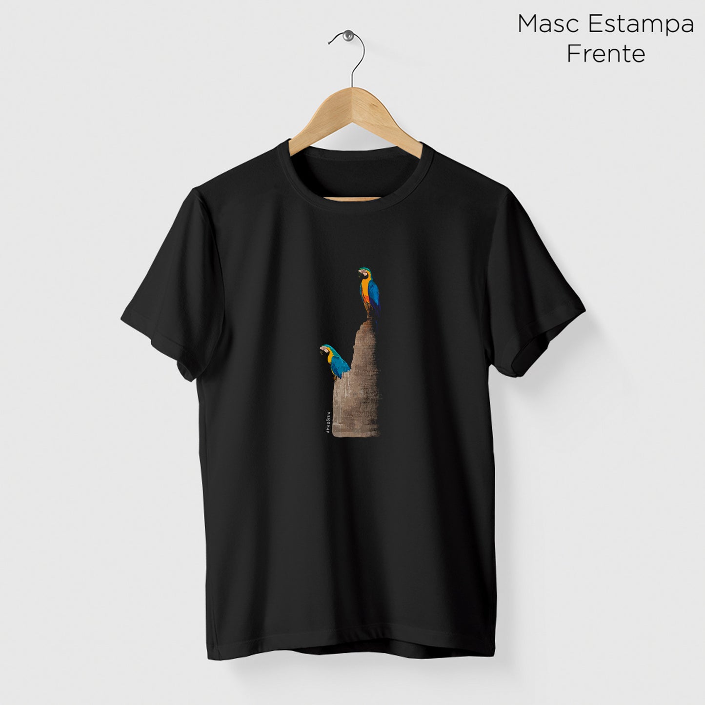 Camiseta Amazônia TRONCO ARARA - PRETO - cód 2147