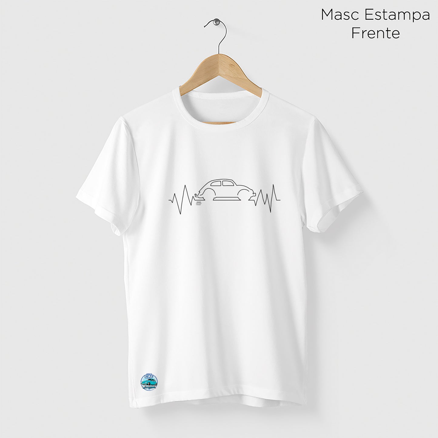 Camiseta Amazônia CAF ELETROCARDIO - BRANCO - cód caf0001