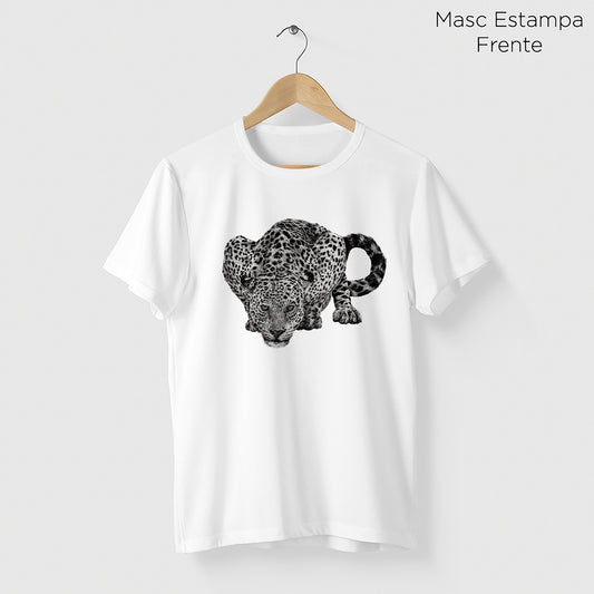 Camiseta Amazônia FOZ DO IGUAÇÚ - ONÇA PINTADA - BRANCO - cód 10010