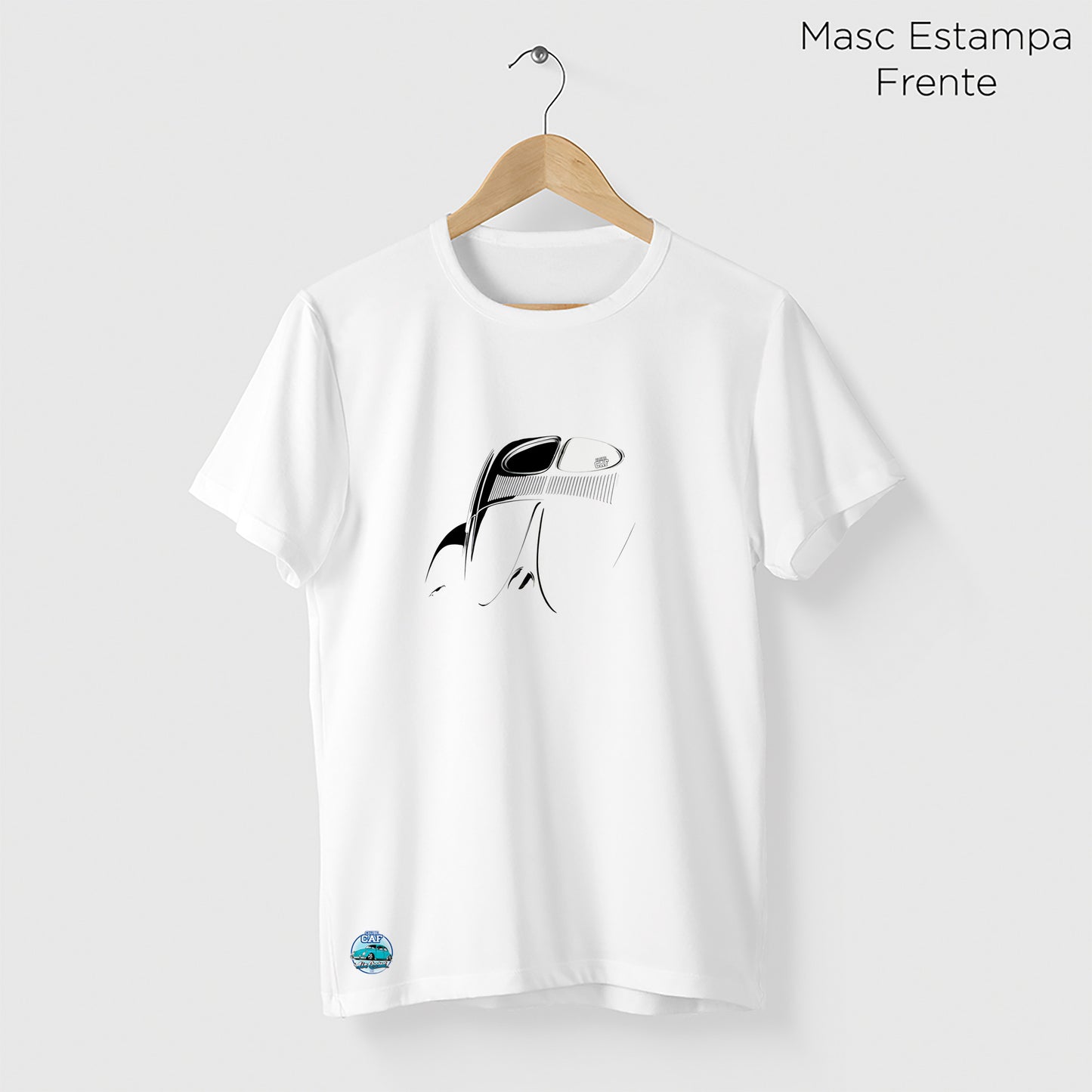 Camiseta Amazônia CAF FUSCA - BRANCO - cód caf0003