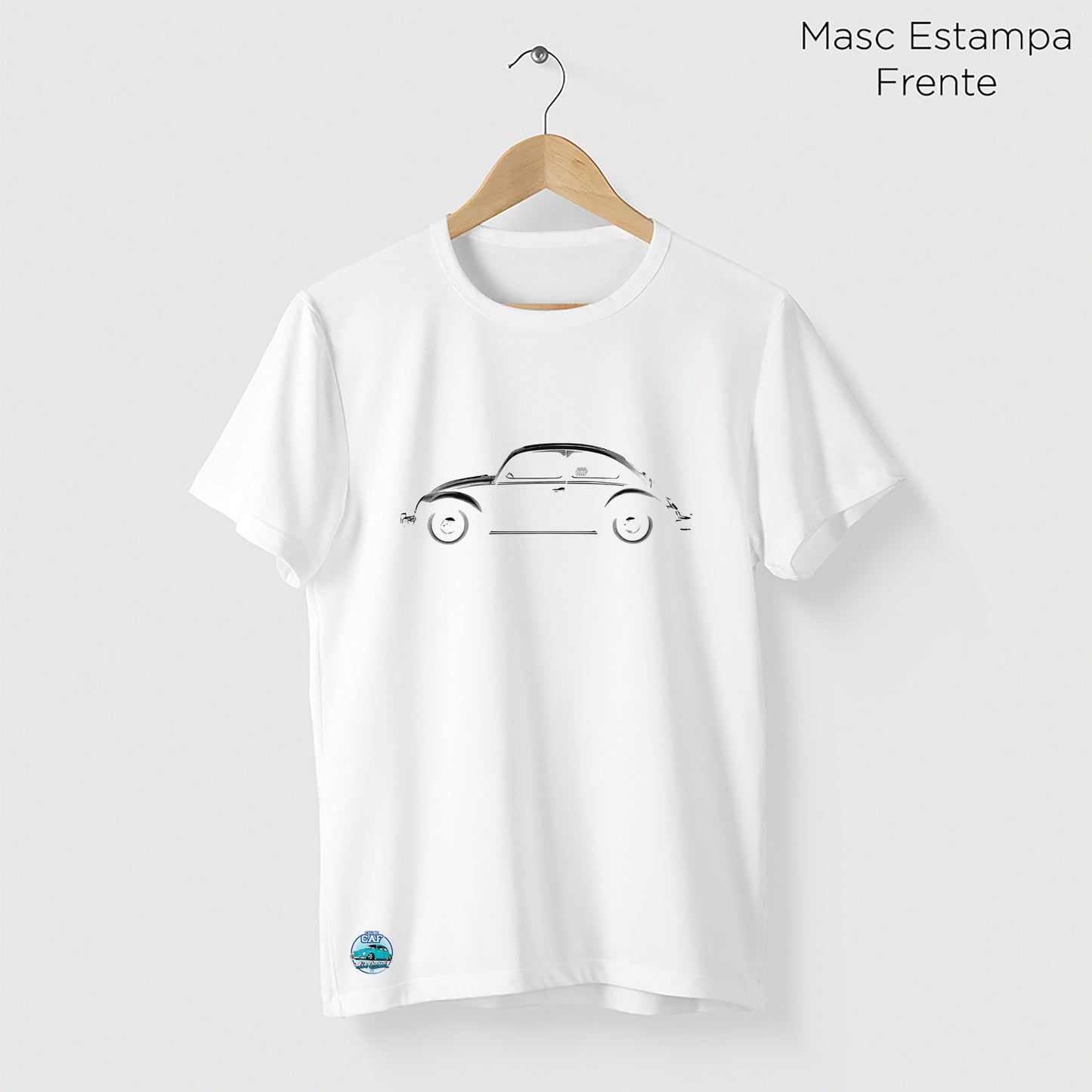 Camiseta Amazônia CAF FUSCA - BRANCO - cód caf0005