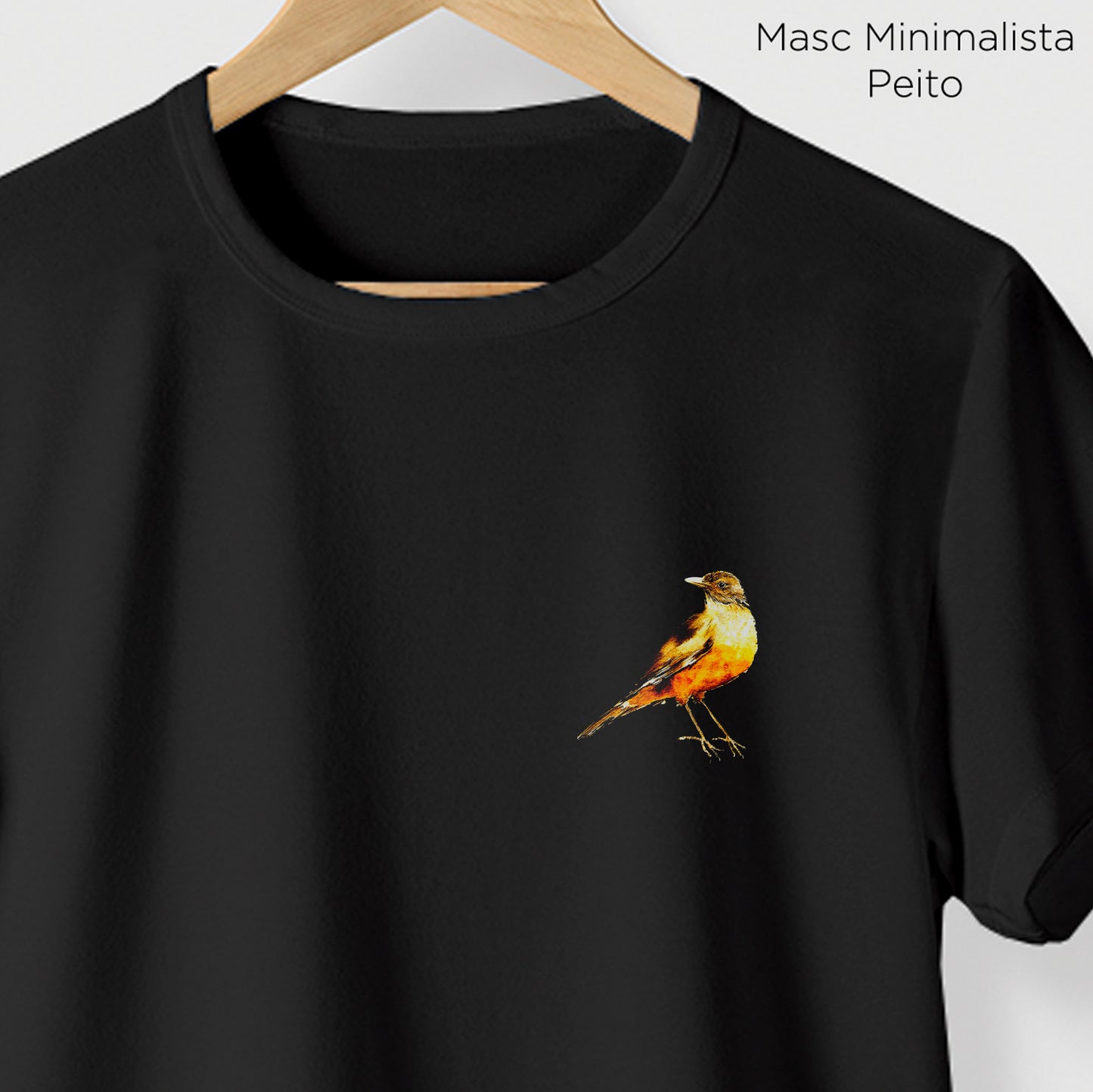 Camiseta Amazônia SABIÁ - PRETO - cód 10505