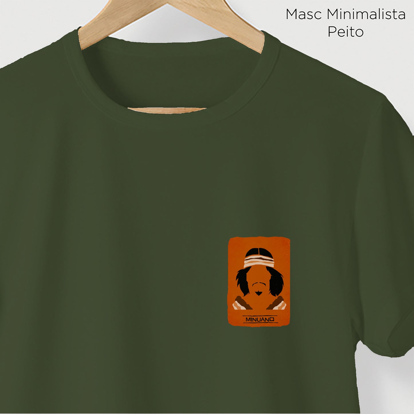 Camiseta Amazônia ORIGENS MINUANO - VERDE ESCURO - cód 10578