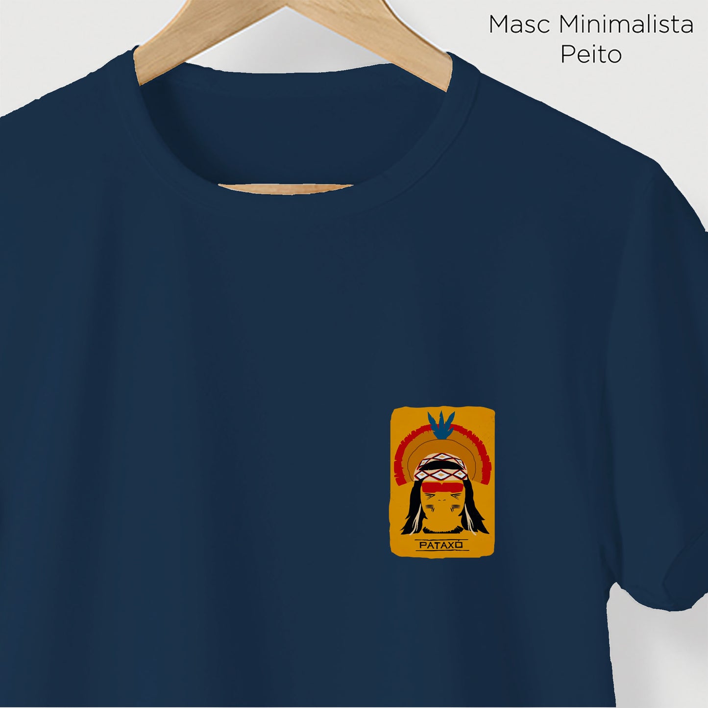 Camiseta Amazônia ORIGENS PATAXÓ - AZUL MARINHO - cód 10579