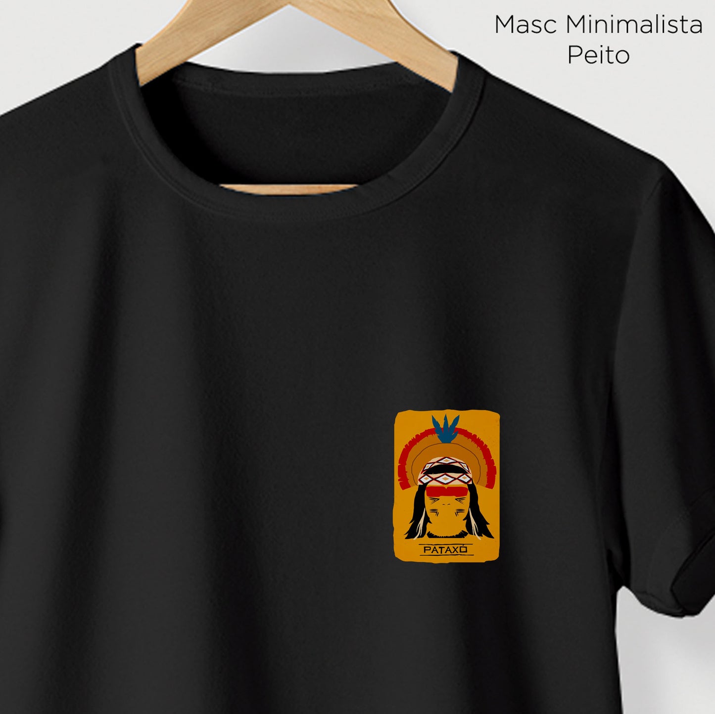 Camiseta Amazônia ORIGENS PATAXÓ - PRETO - cód 10579