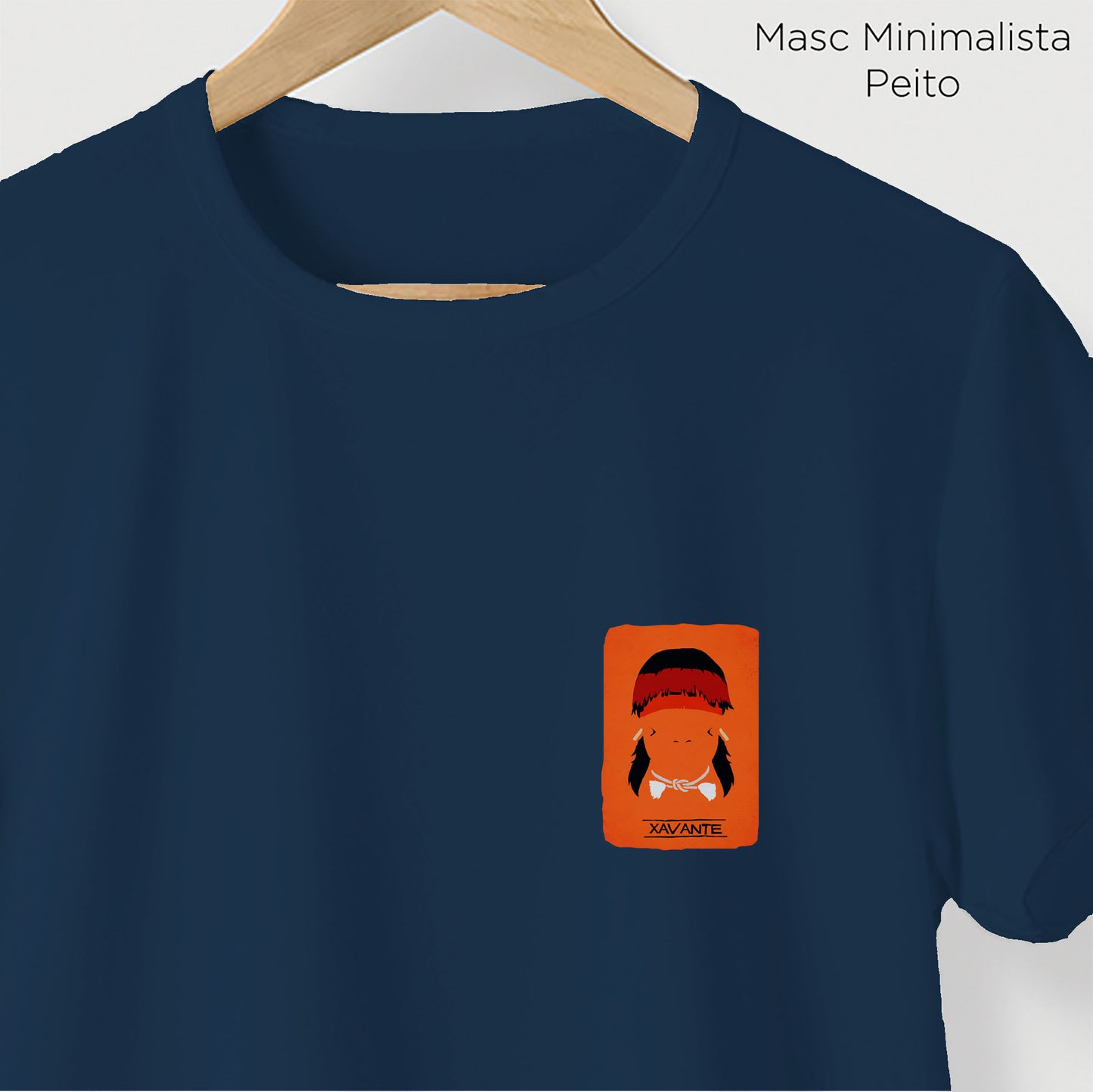 Camiseta Amazônia ORIGENS XAVANTE - AZUL MARINHO - cód 10581