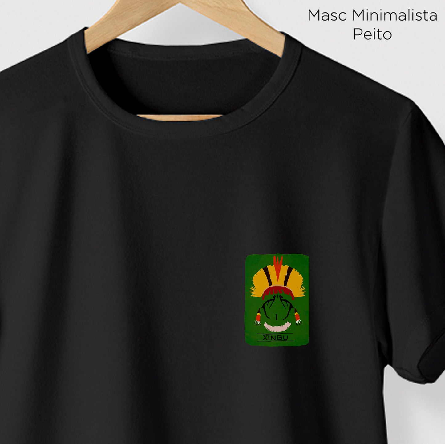 Camiseta Amazônia ORIGENS XINGU - PRETO - cód 10582