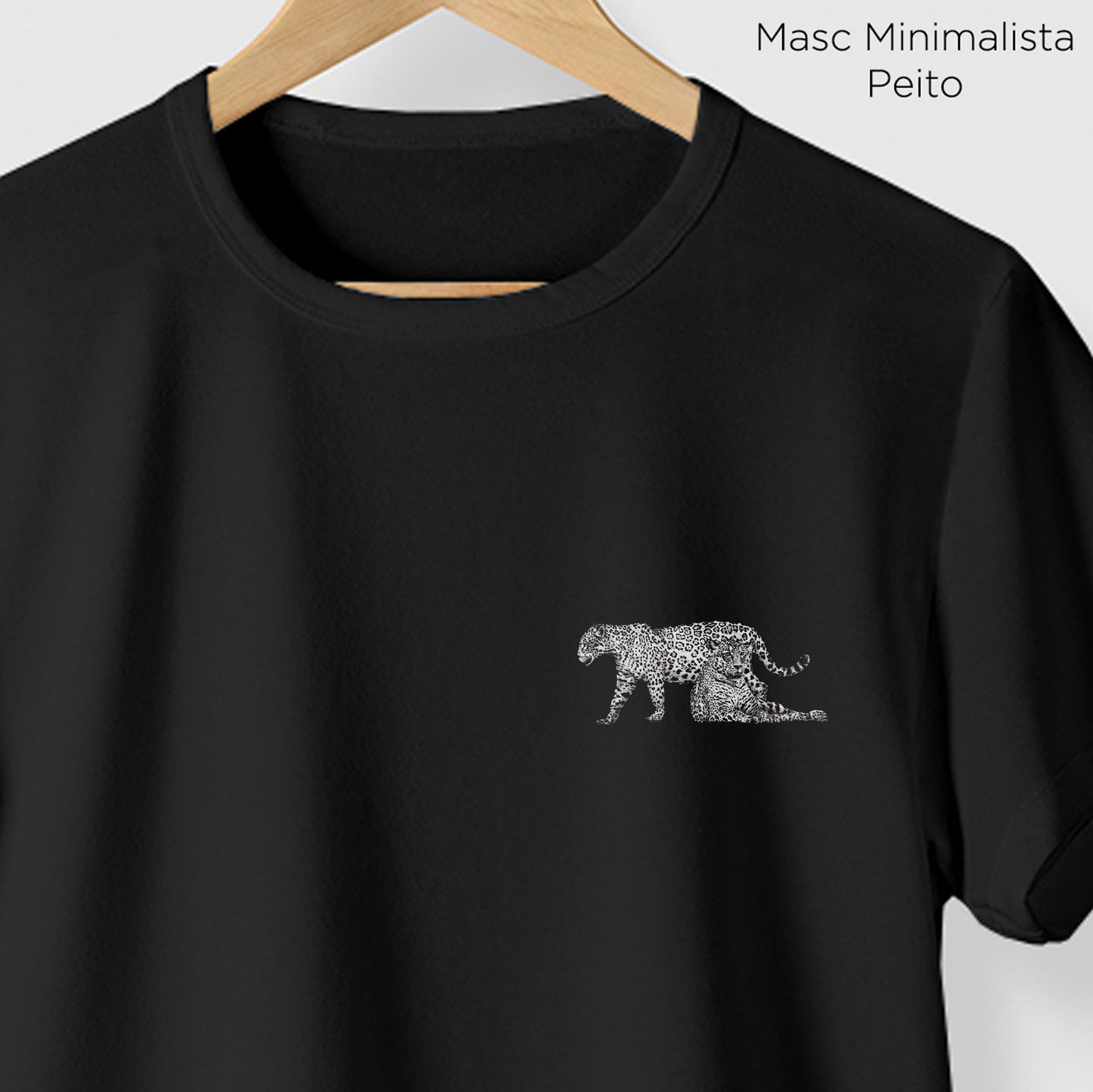 Camiseta Amazônia ONÇARARA DUAS ONÇAS - PRETO - cód 2060